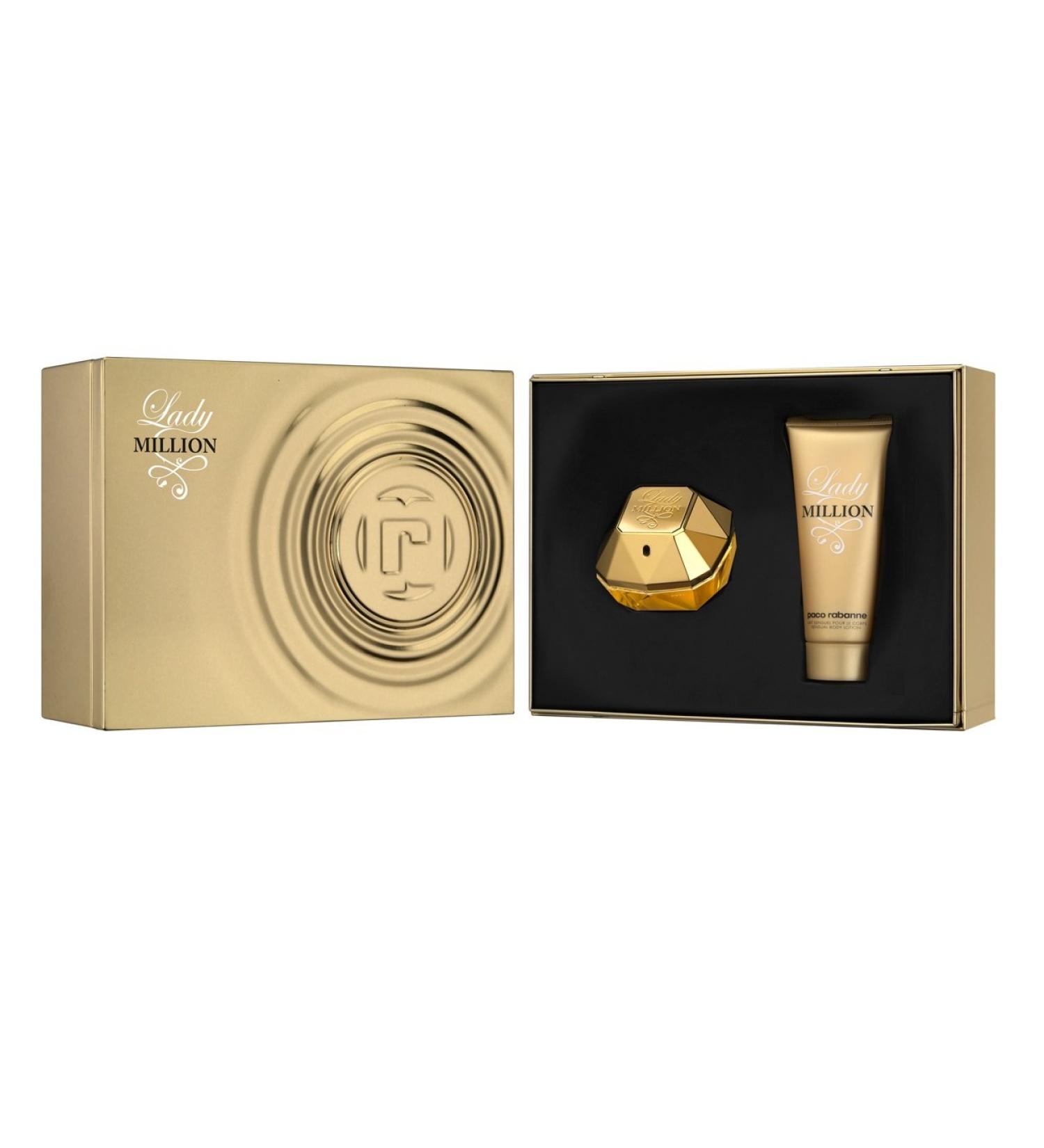 PACO RABANNE Lady Million Gift Set: EDP spray 2.7 oz+ Body Lotion 3.4 oz