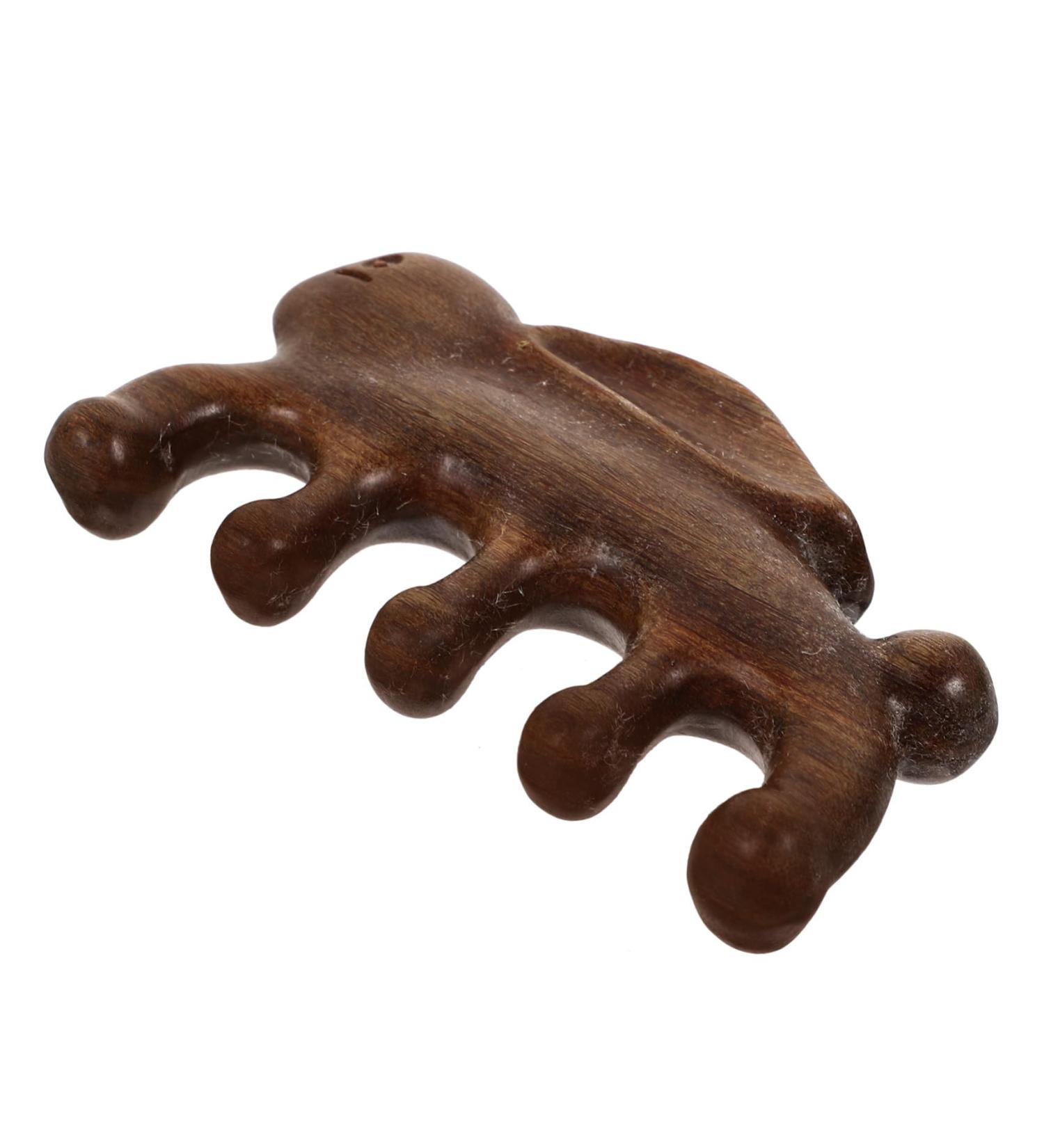 CLISPEED Green Sandalwood Massage Comb - Antistatic Wooden Hair Comb for Relaxation & Healthy Hair - Buy Online on GoSupps.com