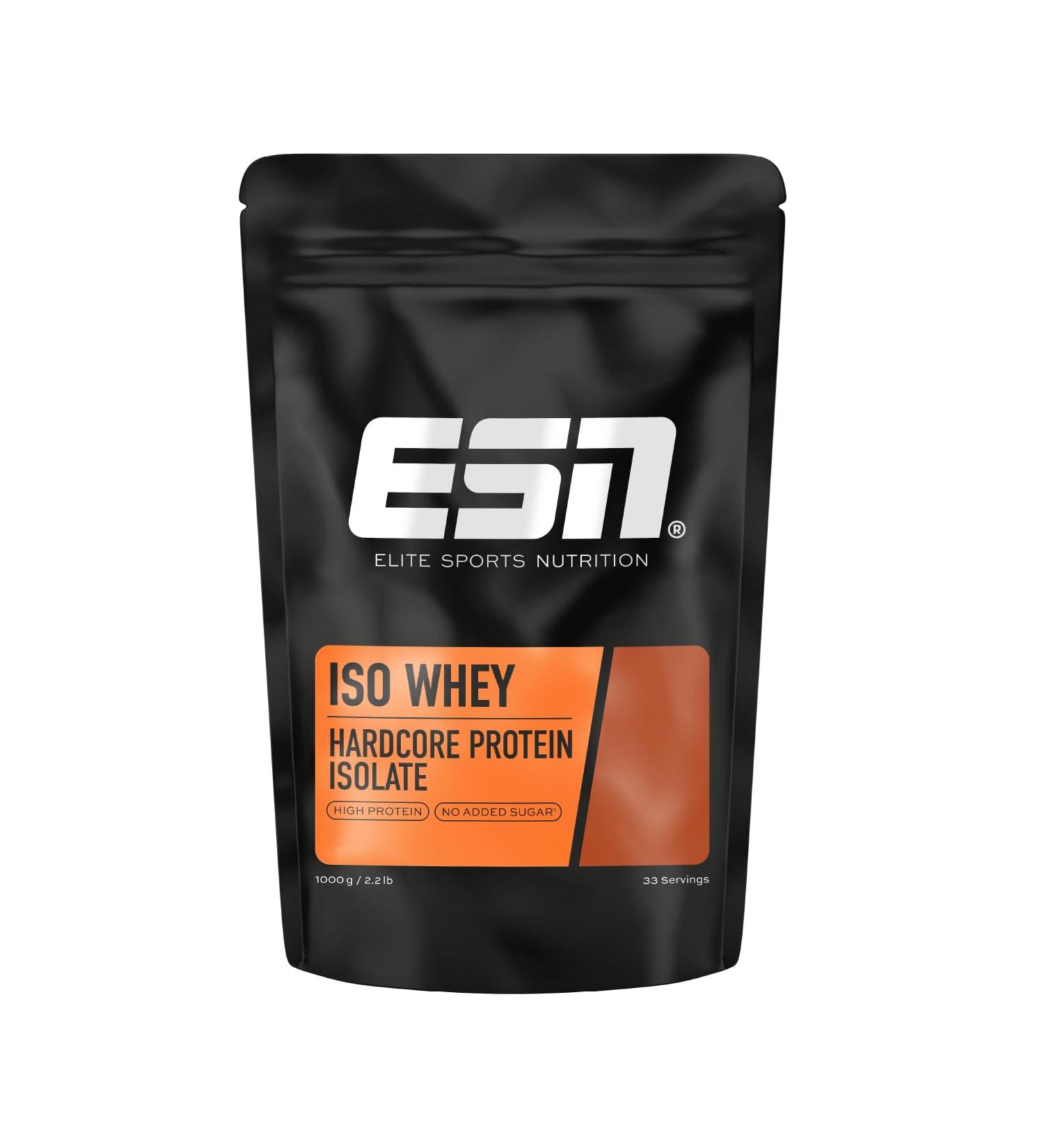 ESN IsoWhey Hardcore Protein Vanilla 1000g Whey Isolate Protein Powder Vanilla 1000 g (Package of 1) - Buy Online on GoSupps.com