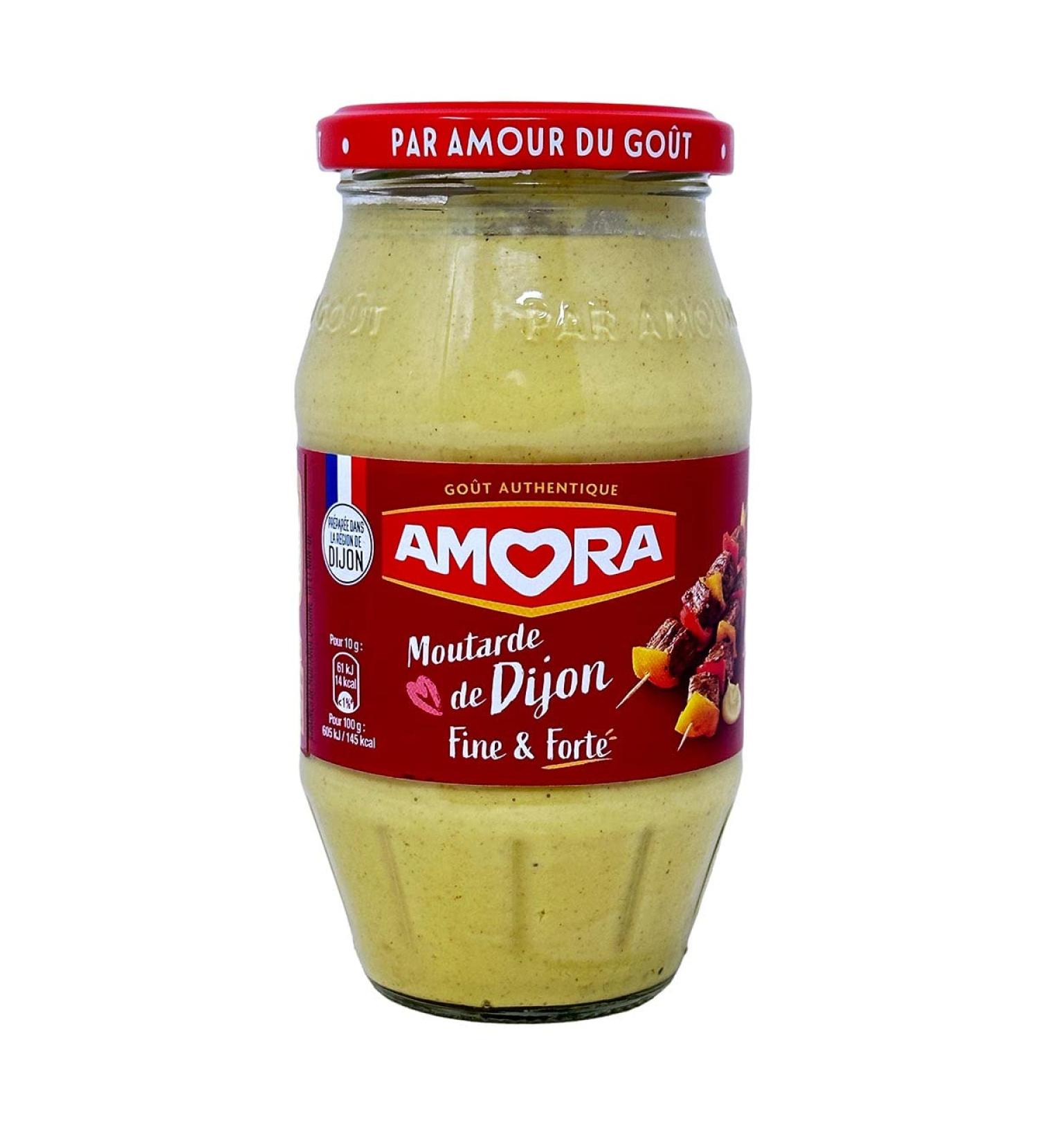 Amora Dijon Mustard - 1 Count (Pack of 1) | Premium French Condiment - Buy Online on GoSupps.com
