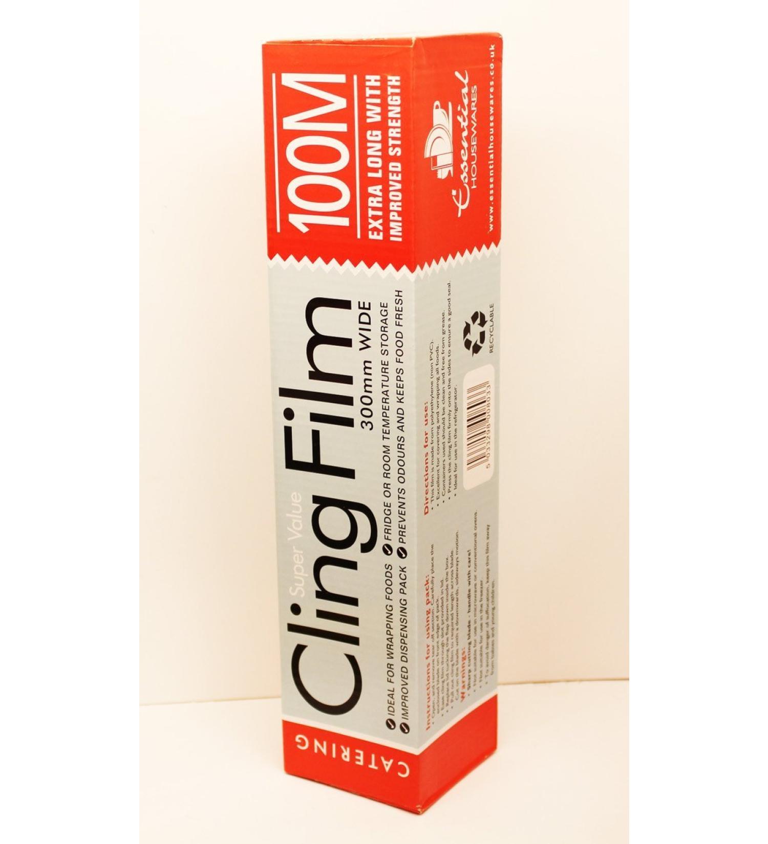 Super Value 100m Roll of Cling Film approximately 300mm wide