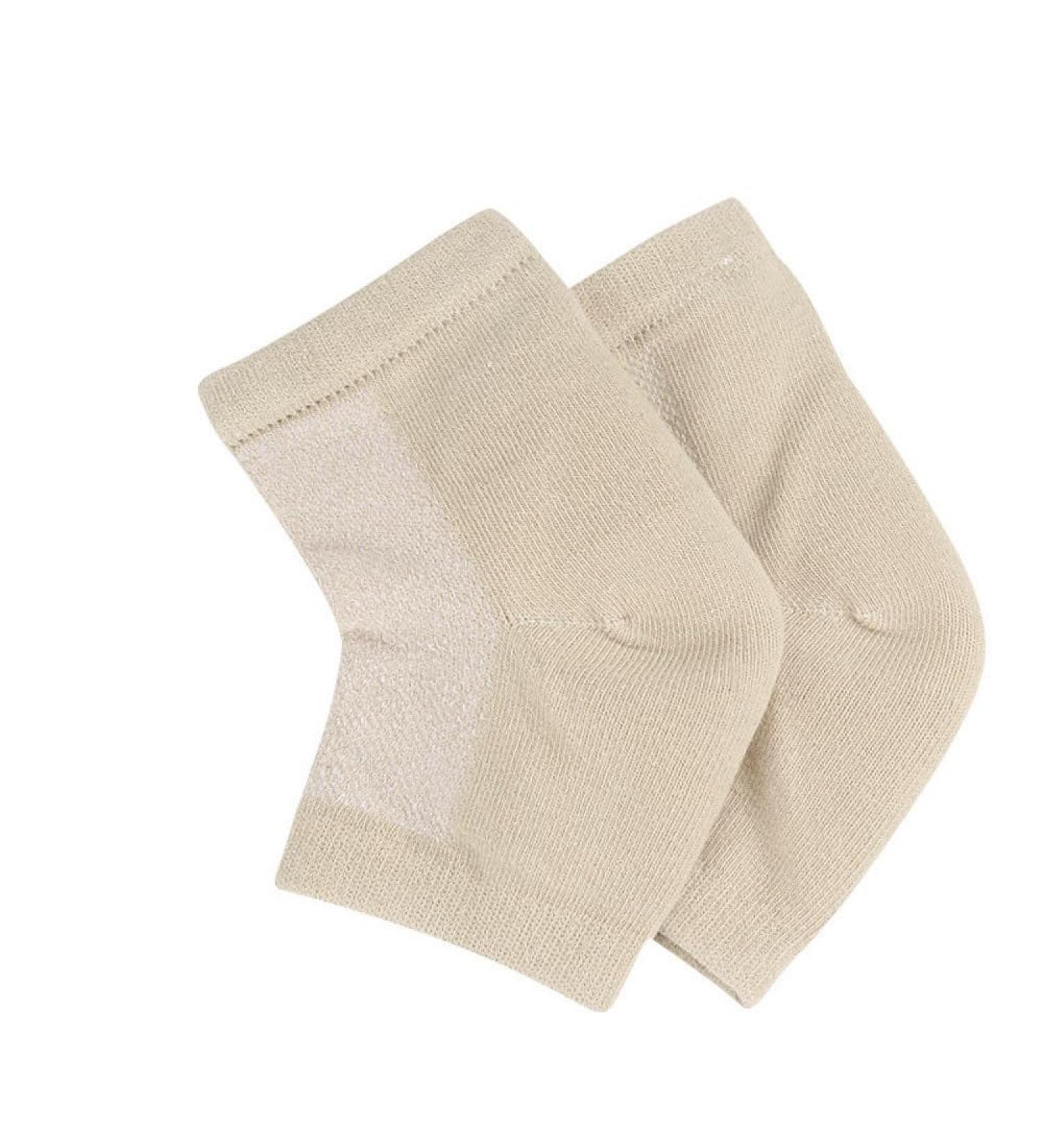 3 Pairs Moisturising Heel Socks Gel Linked Open Toe for Cracked Dry Heel Women Men Spa Foot Care Socks for Dry Hard Cracked Skin Moisturising Day Night Care Skin Beige - Buy Online on GoSupps.com