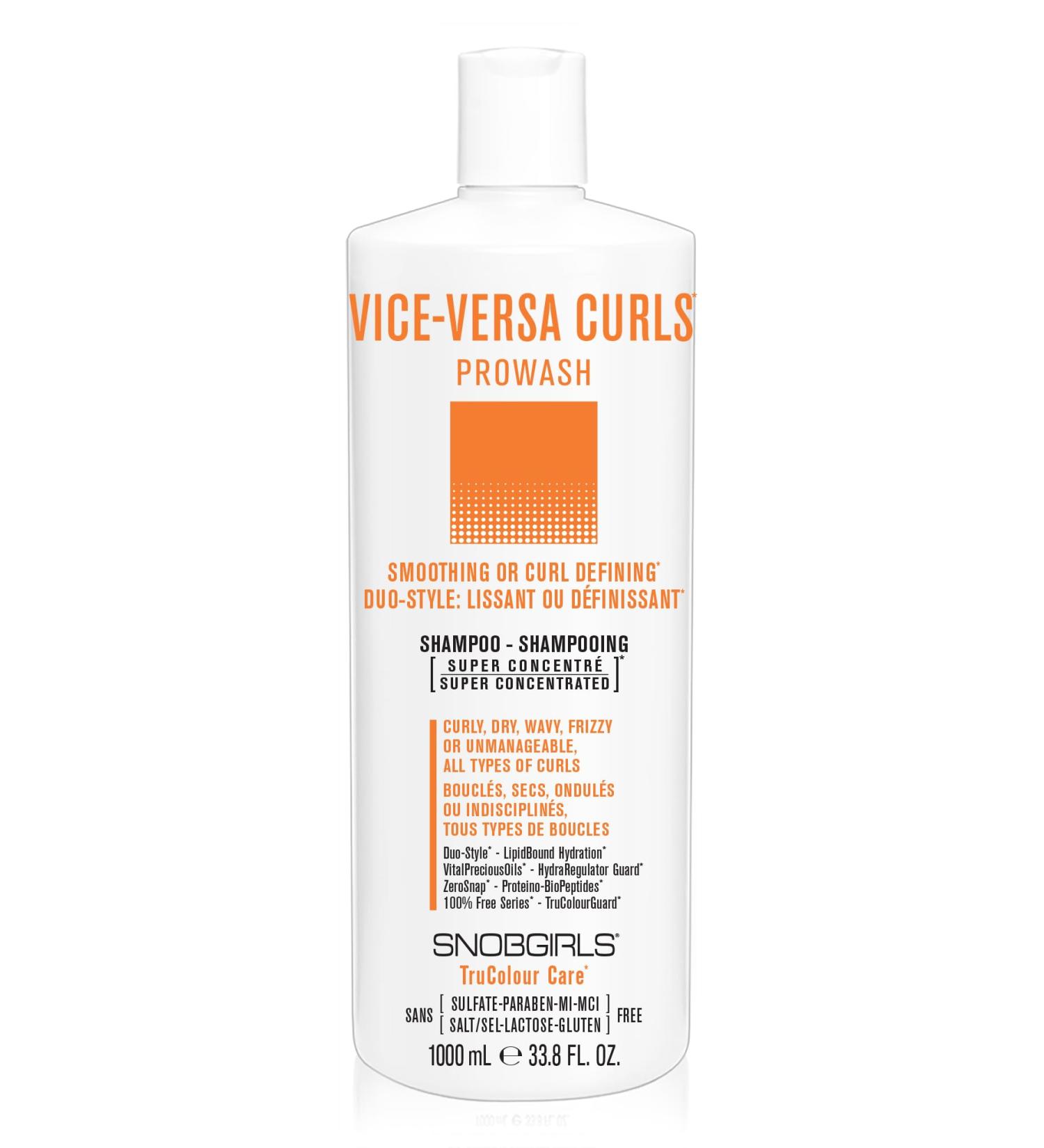 VICE-VERSA CURLS Vegan Curly Hair Shampoo | Hydrating & Curl Defining for All Curl Types | 33.8 Fl Oz - Buy Online on GoSupps.com