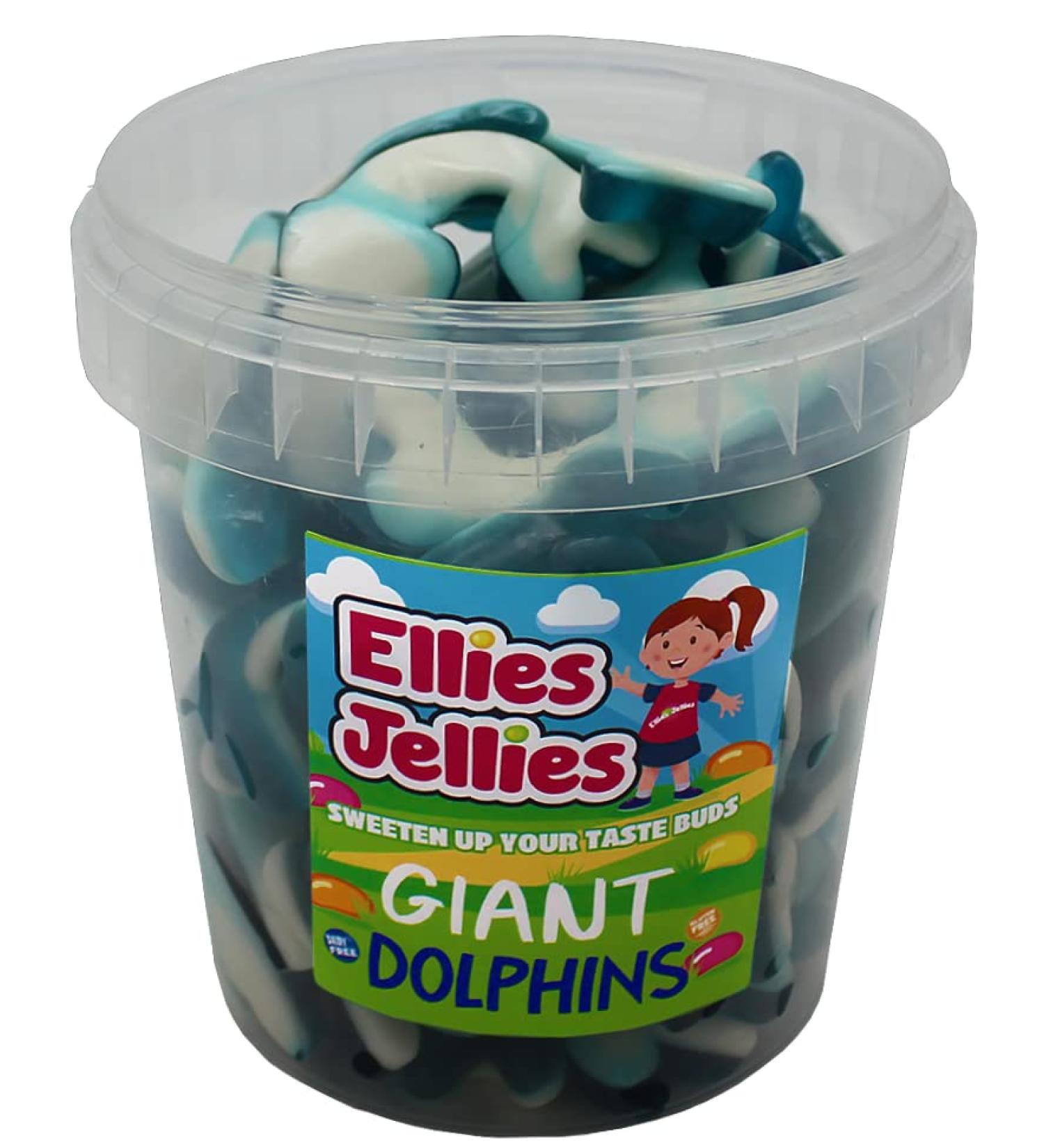 Ellies Jellies Giant Dolphins 630g Bucket