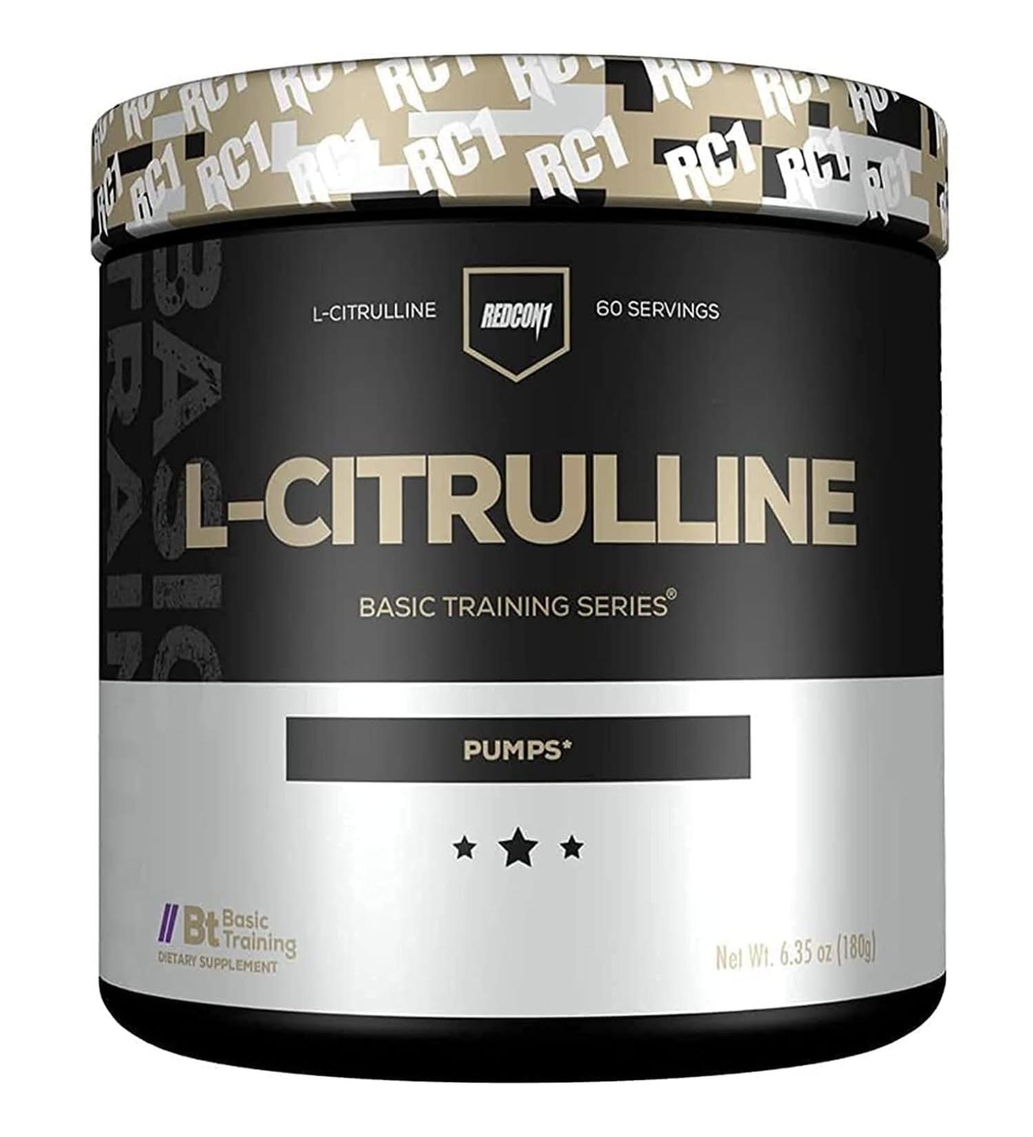 REDCON1 L-Citrulline Pump Formula - Keto Friendly & Gluten Free Nitric Oxide Boosting Supplement - Muscle Pump Supplement with L-Citrulline Powder (60 Servings) - Buy Online on GoSupps.com