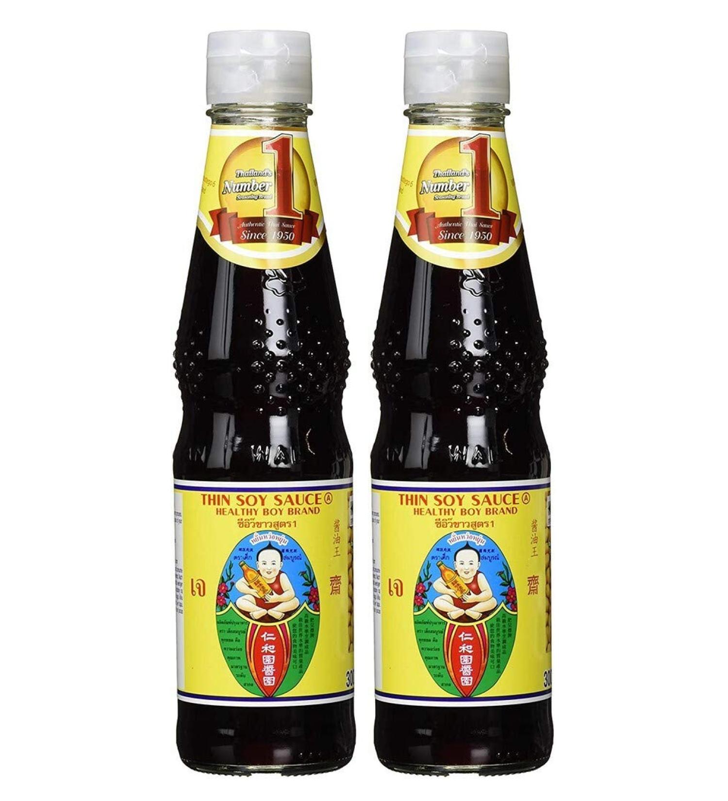  Healthy Boy Healthy Boy Light Soy Sauce Form 1 Pack of 2 (2 x 300 ml) - Buy Online on GoSupps.com
