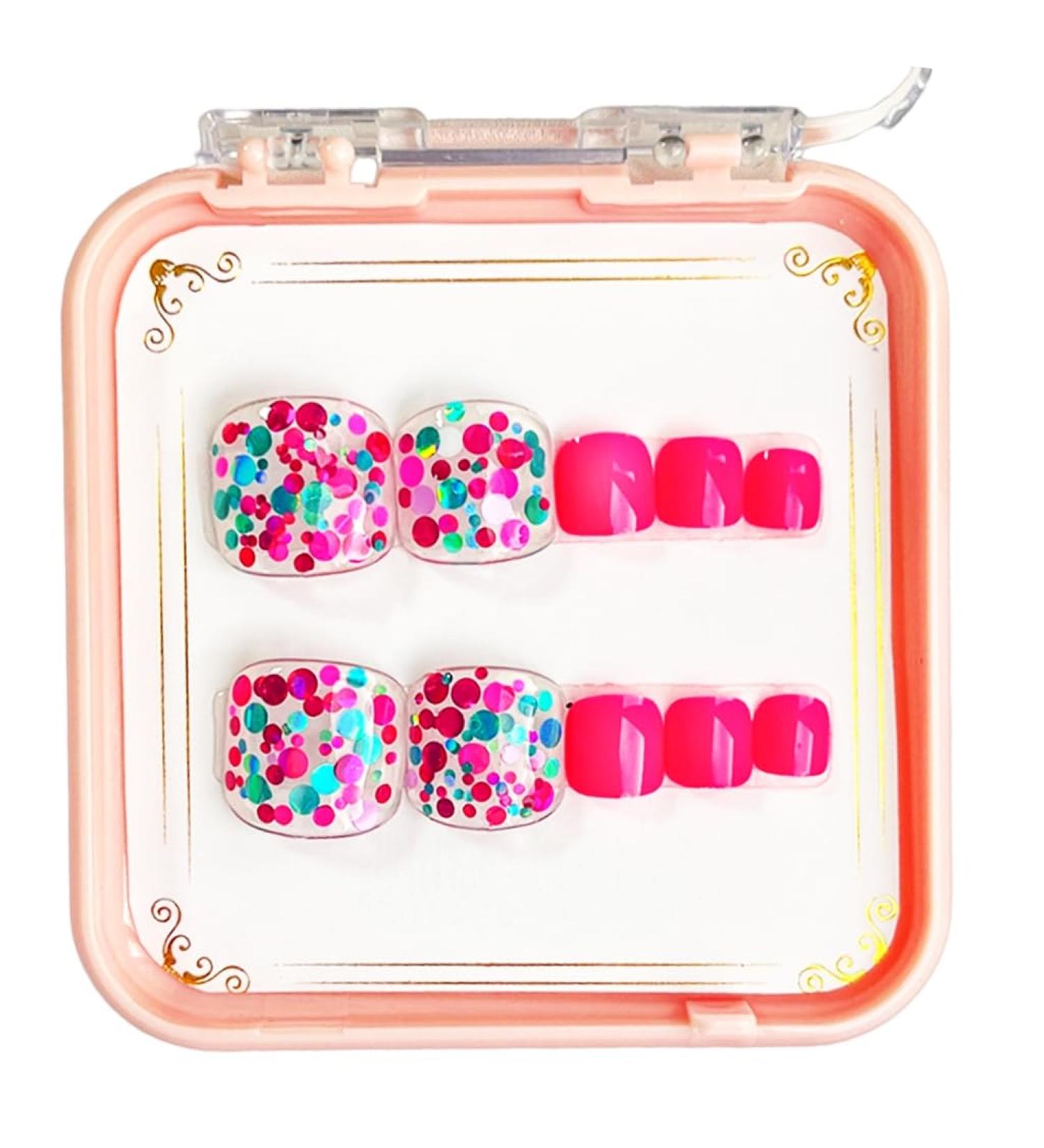 Ruarby Acrylic Press on Nails Rhinestones Fake Nails Straight Tapered Square Glues on Nails False Nails Stick on Nails Women - Buy Online on GoSupps.com