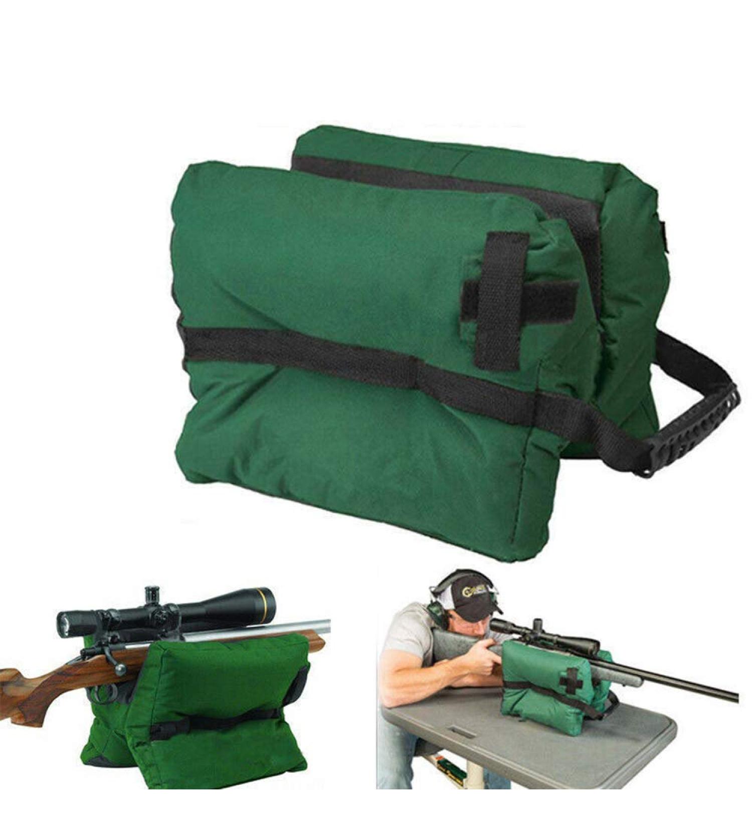 Front Shooter's Unfilled Gun Rest Sand Bags for Steady Rifle Shooting - Green - Buy Online on GoSupps.com