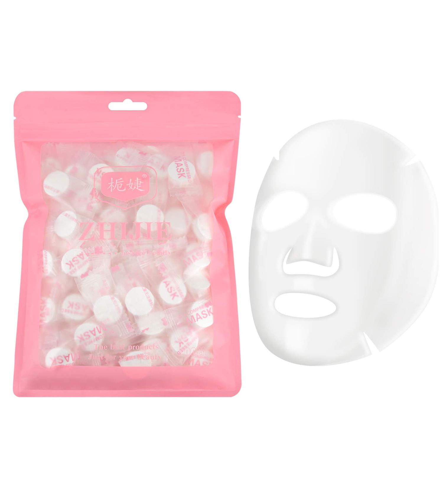 100 Pcs Compressed Facial Mask Sheets - DIY Skin Care Face Masks - Buy Online on GoSupps.com