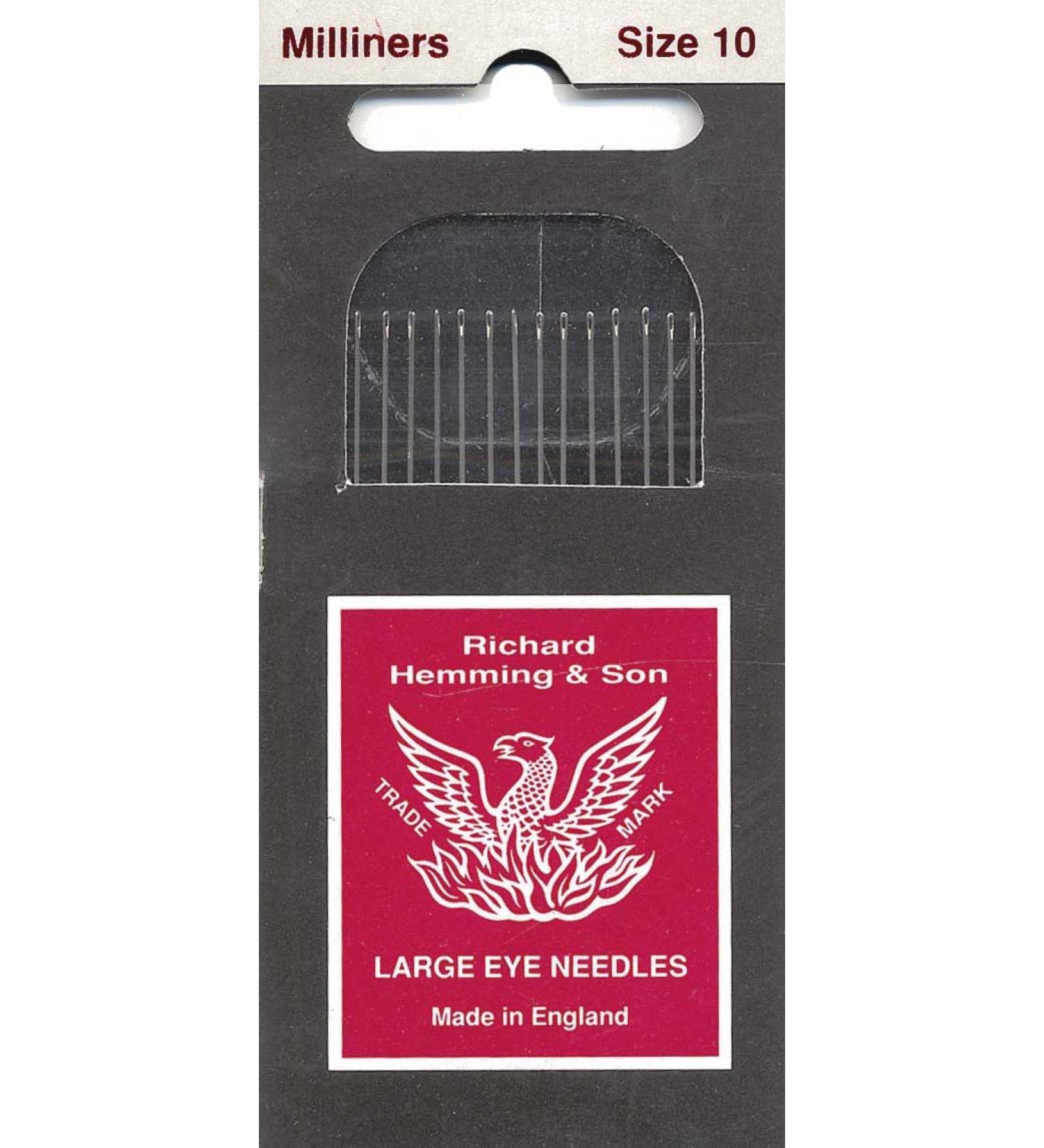 Colonial Needle HW250-10 16 Count Richard Hemming Milliners/Straw Needles, Size 10