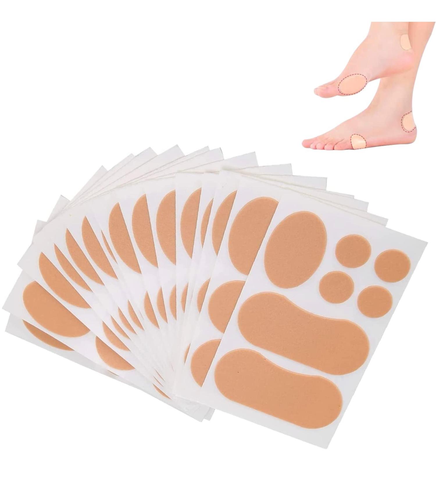 15 Sheets Oval Moleskin Pads for Feet | Adhesive Blister Tapes and Coverlets | Knit Mole Skin Patches for Boots, Hiking, and Unsuitable Shoes - Buy Online on GoSupps.com