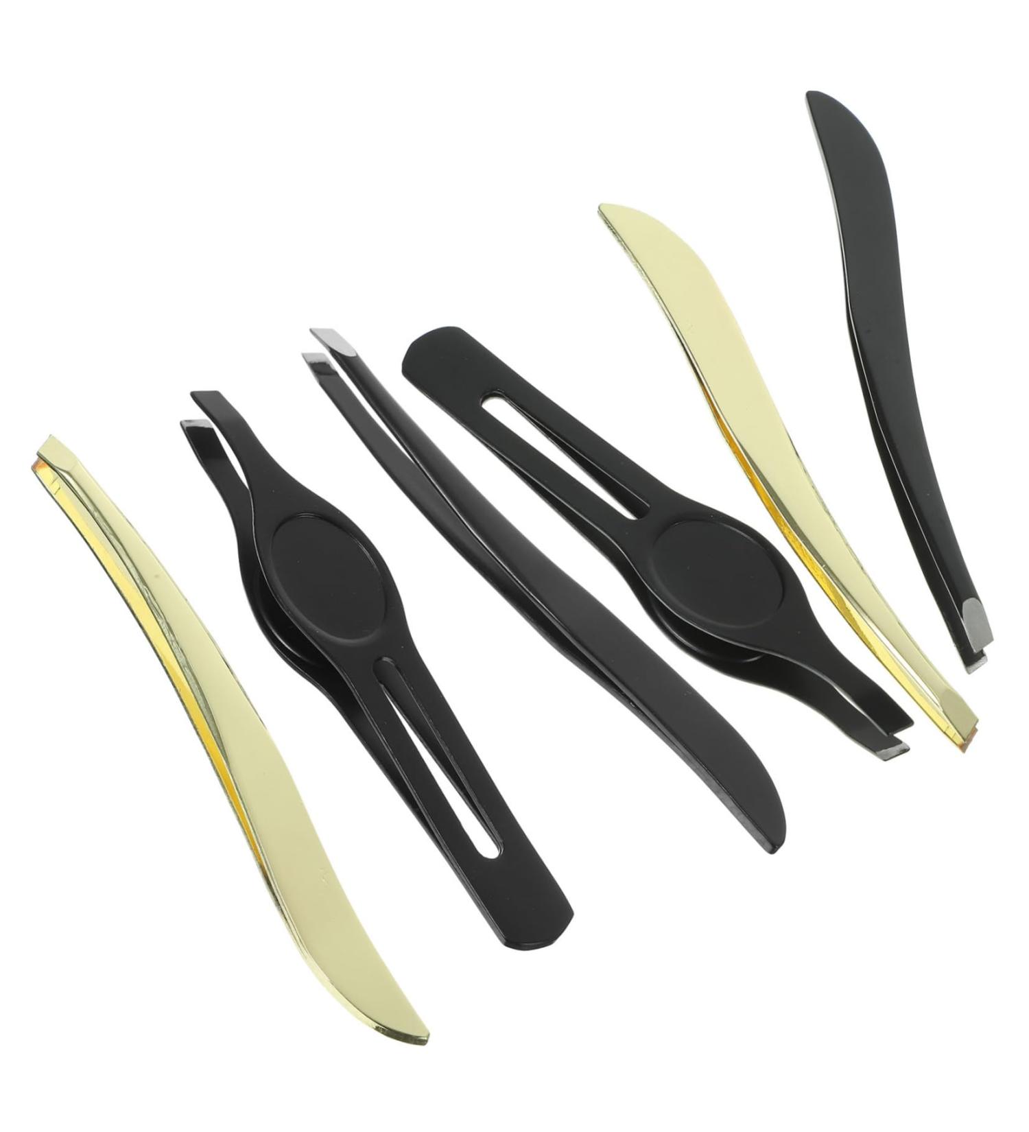 Didiseaon 1 Make up Kit Eyebrow Tweezers for Women Nasal Spray Pointed Tweezers Facial Hair Removal Tool Metal Eyebrow Tweezer Splinter Tweezers Miss Banana Clip Eyebrow Trimming 9x1cm Black - Buy Online on GoSupps.com