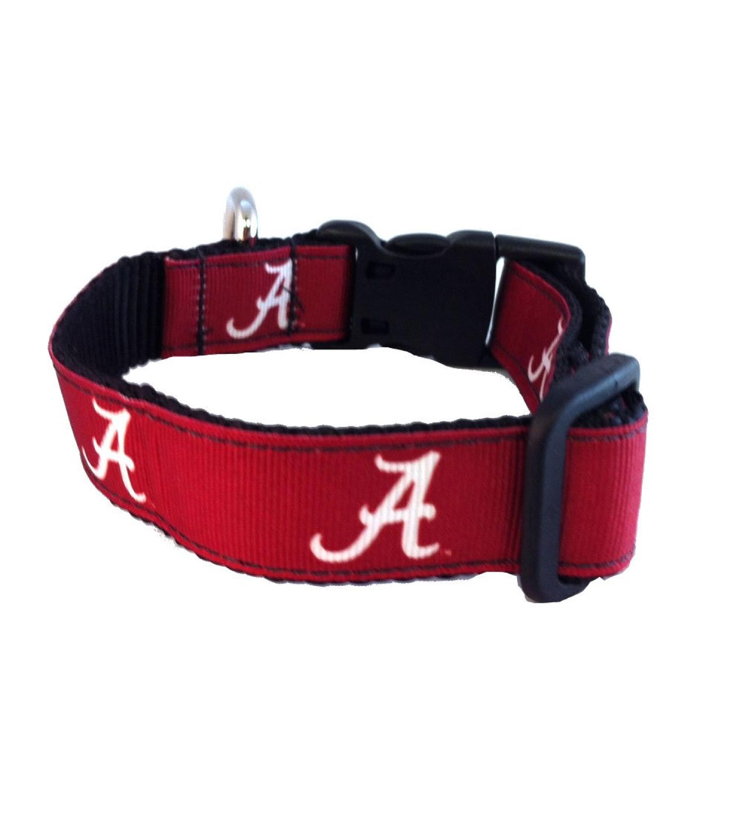NCAA Alabama Crimson Tide Dog Collar - Team Color Medium | Officially Licensed Merchandise - Buy Online on GoSupps.com