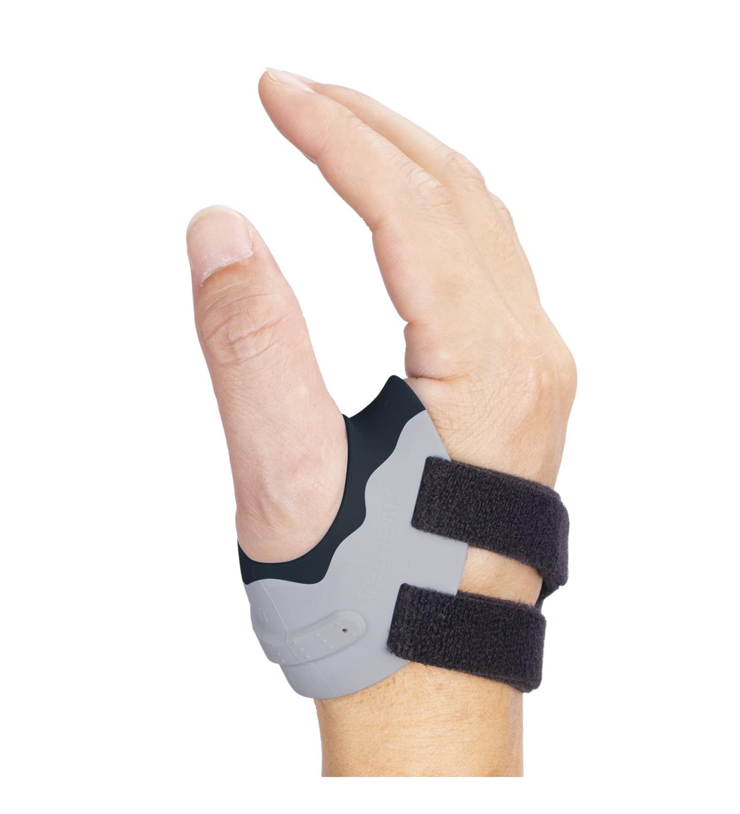 Velpeau Thumb Support Brace - CMC Joint Stabilizer Spica Splint for Arthritis Pain Relief - Medium Black-Right Hand - Buy Online on GoSupps.com
