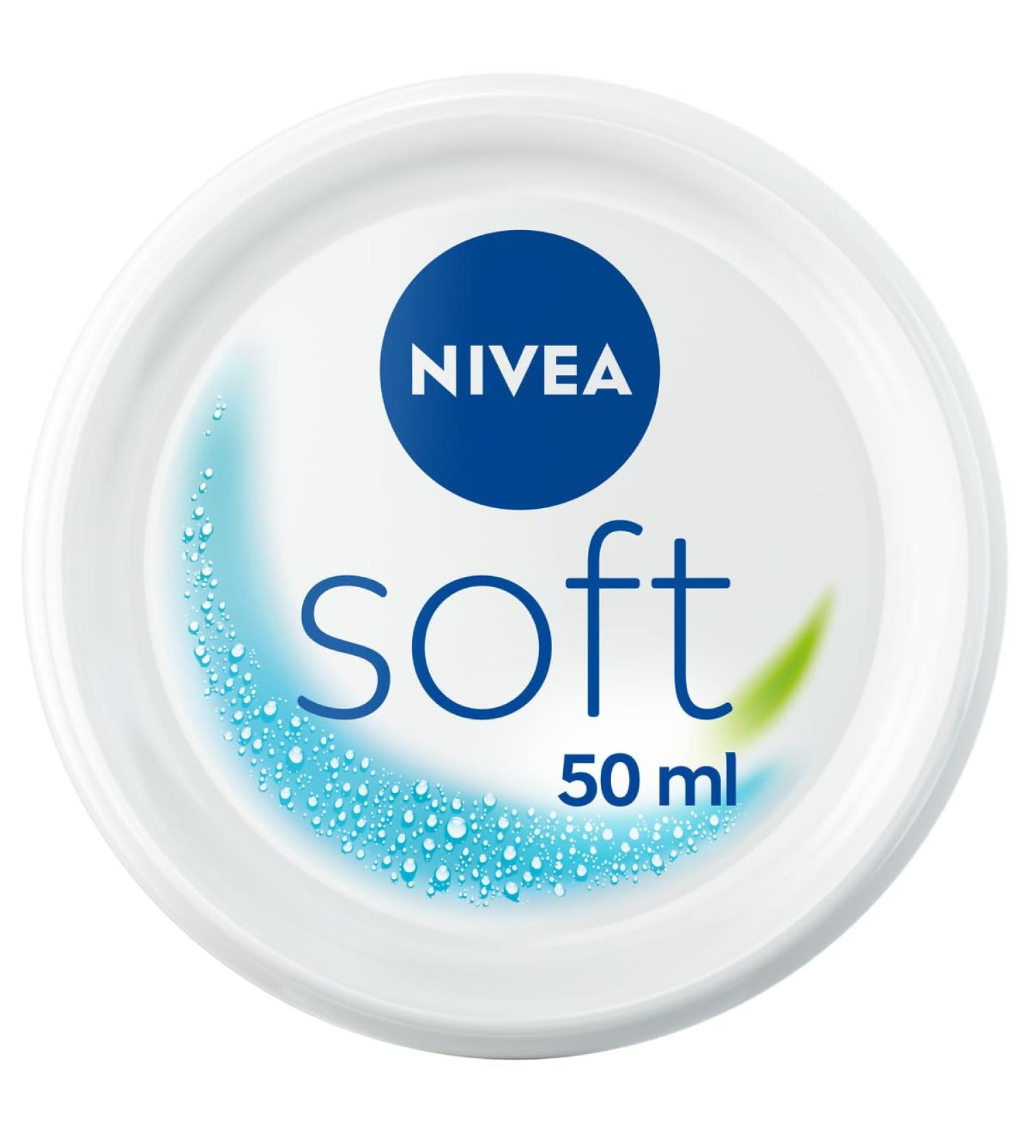 NIVEA Soft 3-in-1 Multi-Use Moisturizing Cream (1 x 50ml) Face Body and Hand Cream for Intense Hydration Multi-Use Moisturizing Cream - Buy Online on GoSupps.com