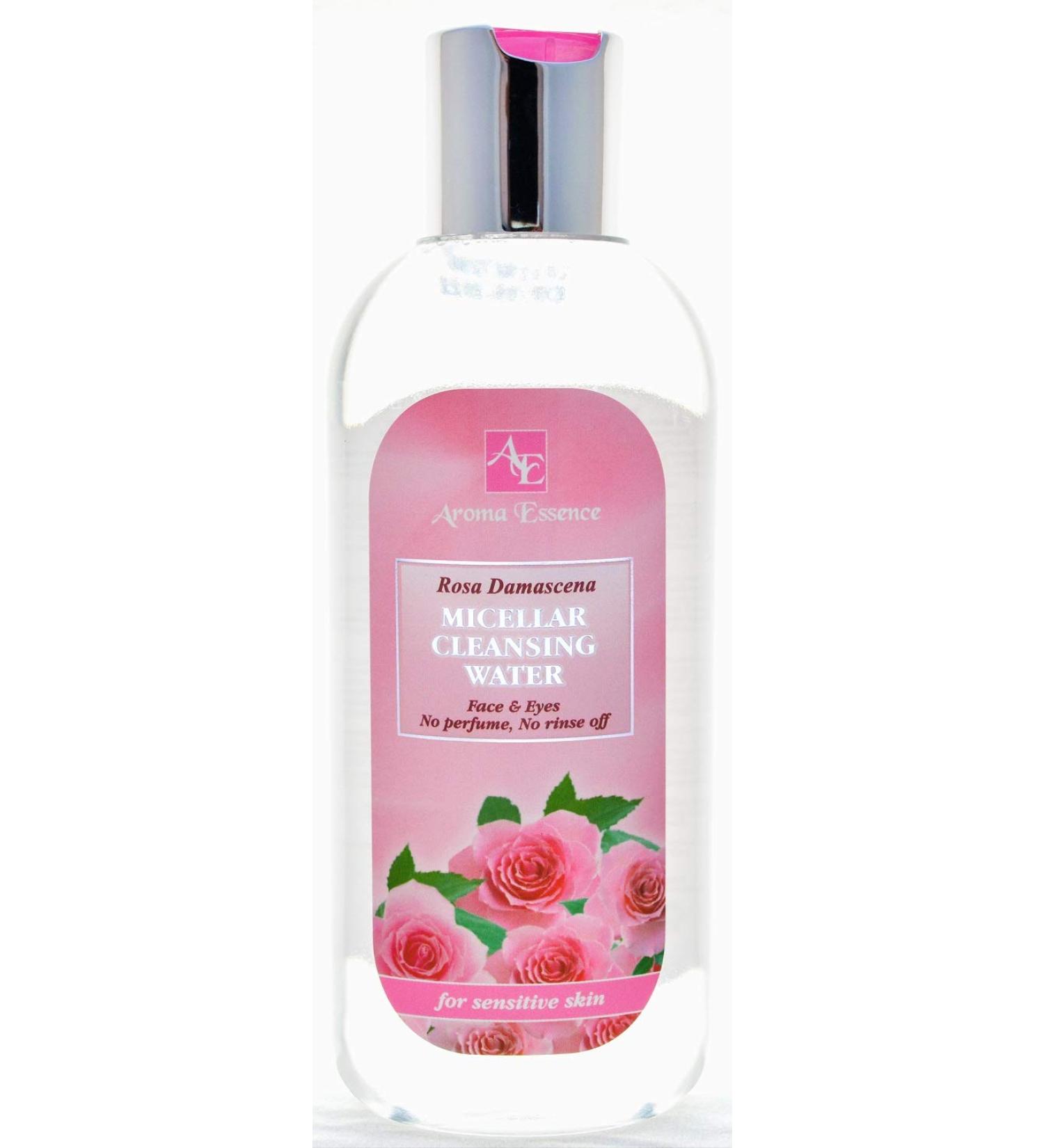 Mizellar Cleaning Water with Rose Water & D-Panthenol - Gentle Face & Eye Toner for Sensitive Skin | 200ml Makeup Remover - Buy Online on GoSupps.com