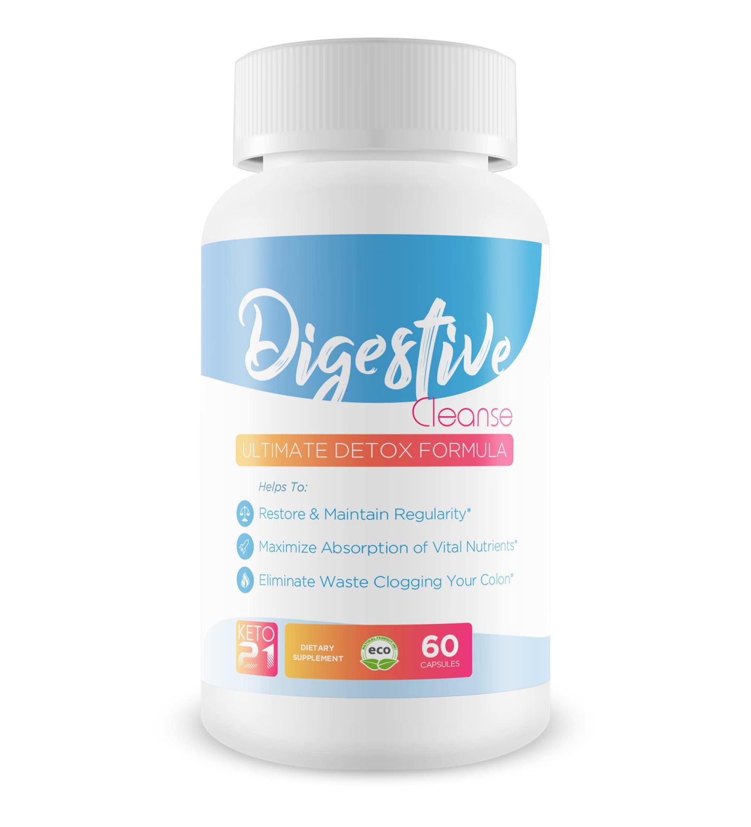 Digestive Cleanse - Ultimate Detox Formula for Regularity & Nutrient Absorption | Eliminate Colon Waste & Expel Toxins - Buy Online on GoSupps.com