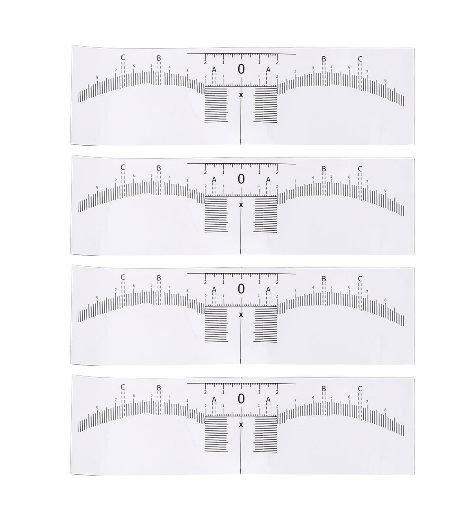 Eyebrow Ruler Stencils Eyebrow Mapping Sticker Microblading Measuring Shaper Tool 100 Pack for Brow Extensions for All Face Shapes - Buy Online on GoSupps.com