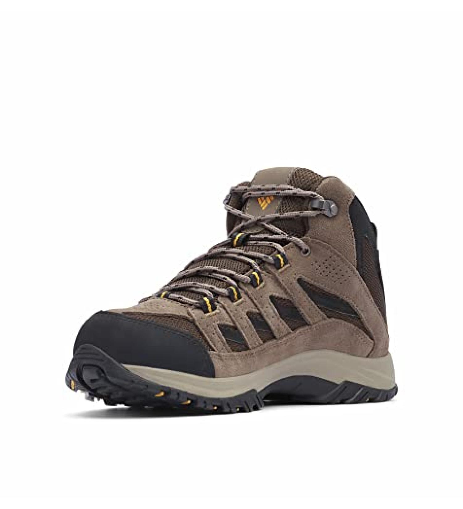 Columbia Men's Crestwood Mid Waterproof Hiking Shoe 9.5 - Cordovan/Squash - Buy Online on GoSupps.com
