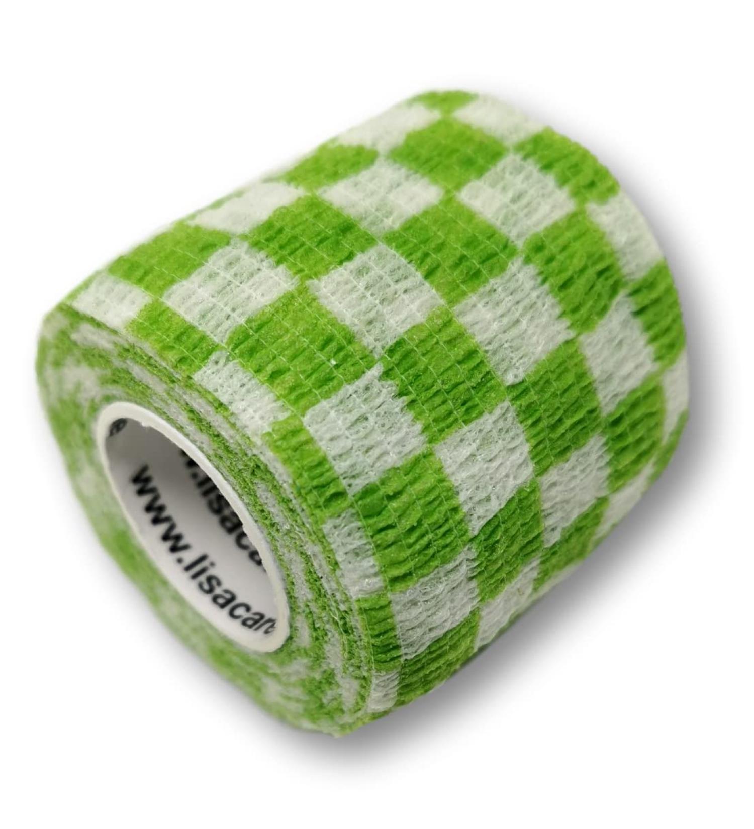 Lisacare Adhesive Bandage for Pets & Horses - Self-Adhesive Cohesive Elastic - 2 Rolls (5cm Wide) - Karo Gr n - Huge Color & Motif Selection - Buy Online on GoSupps.com