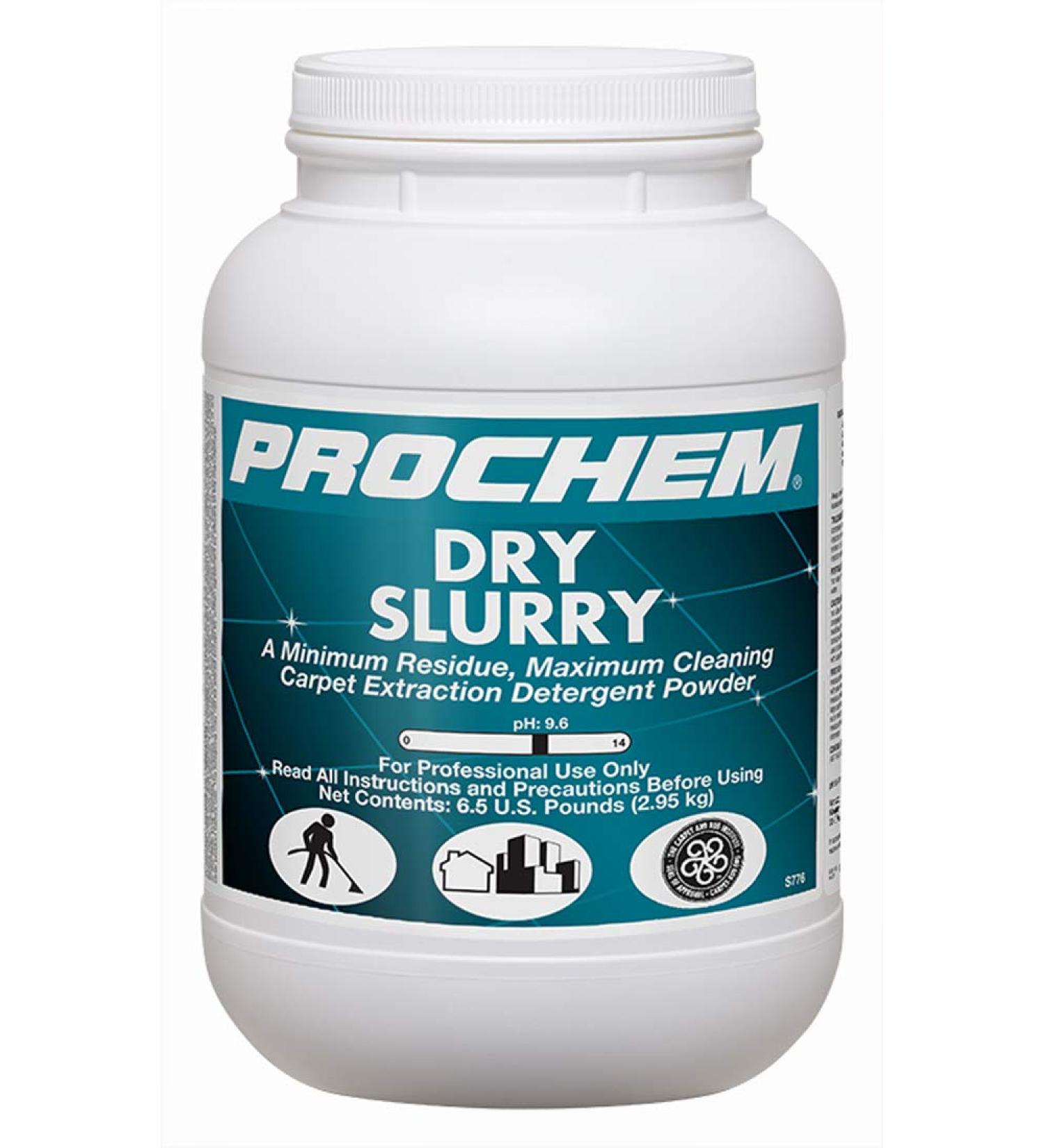 Prochem S776-1m Dry Slurry Professional Carpet Cleaning Concentrate (Powder), Maximum Cleaning, Minimum Residue, Truckmount or Portable Extraction 1-6 lb Jar, 6 lb jar