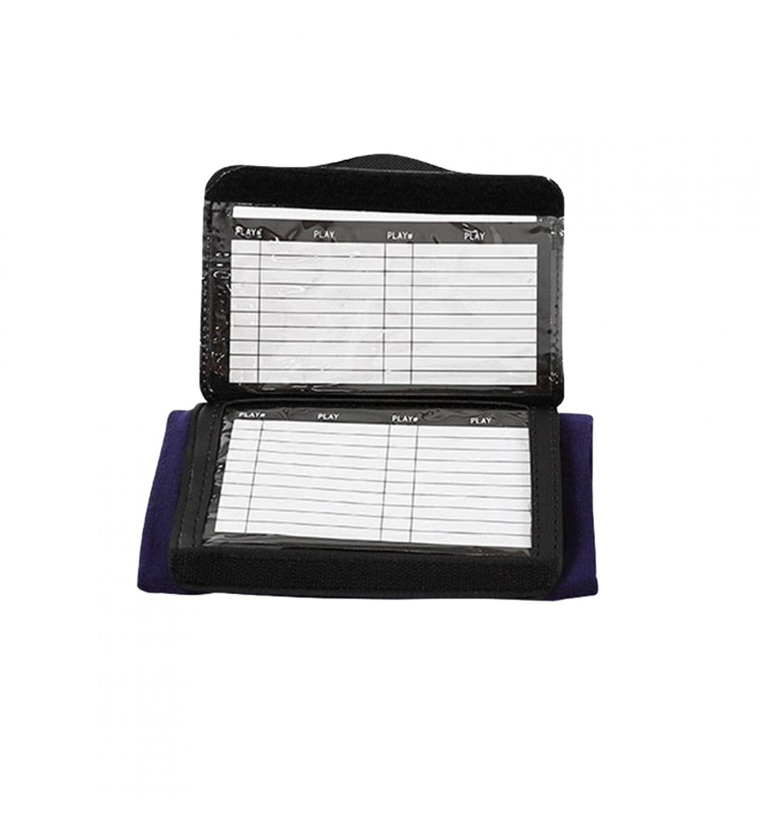 Faderr wrist-co-ax ax playbook bracelet (teenagers or adults) with three windows ideal for tackle touch football (size: l-double-sided) l-double page