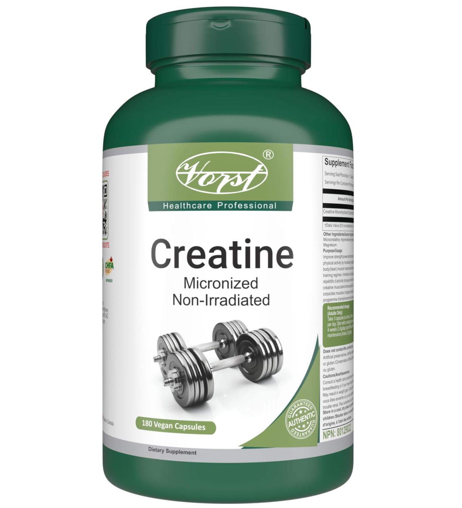 VORST Creatine Pills 1800mg Per Serving 180 Capsules | Monohydrate Micronized Non Irradiated 180 count (Pack of 1) - Buy Online on GoSupps.com