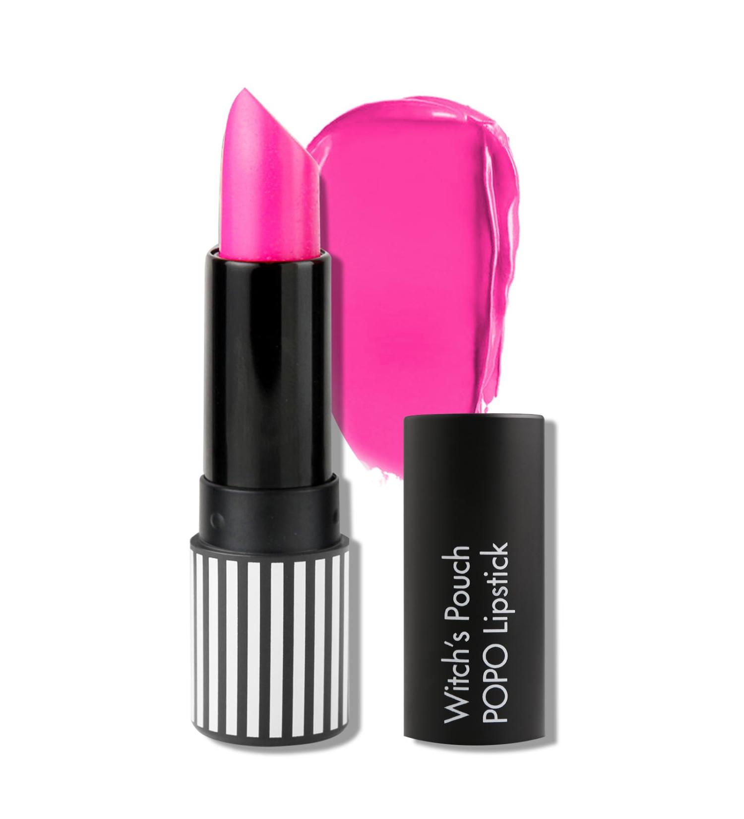 Witch's Pouch Neon Pink Lipstick - Long Lasting Hydrating High Impact Makeup for Women | Creamy Formula & Lustrous Color (S14 Neon Pink - Buy Online on GoSupps.com