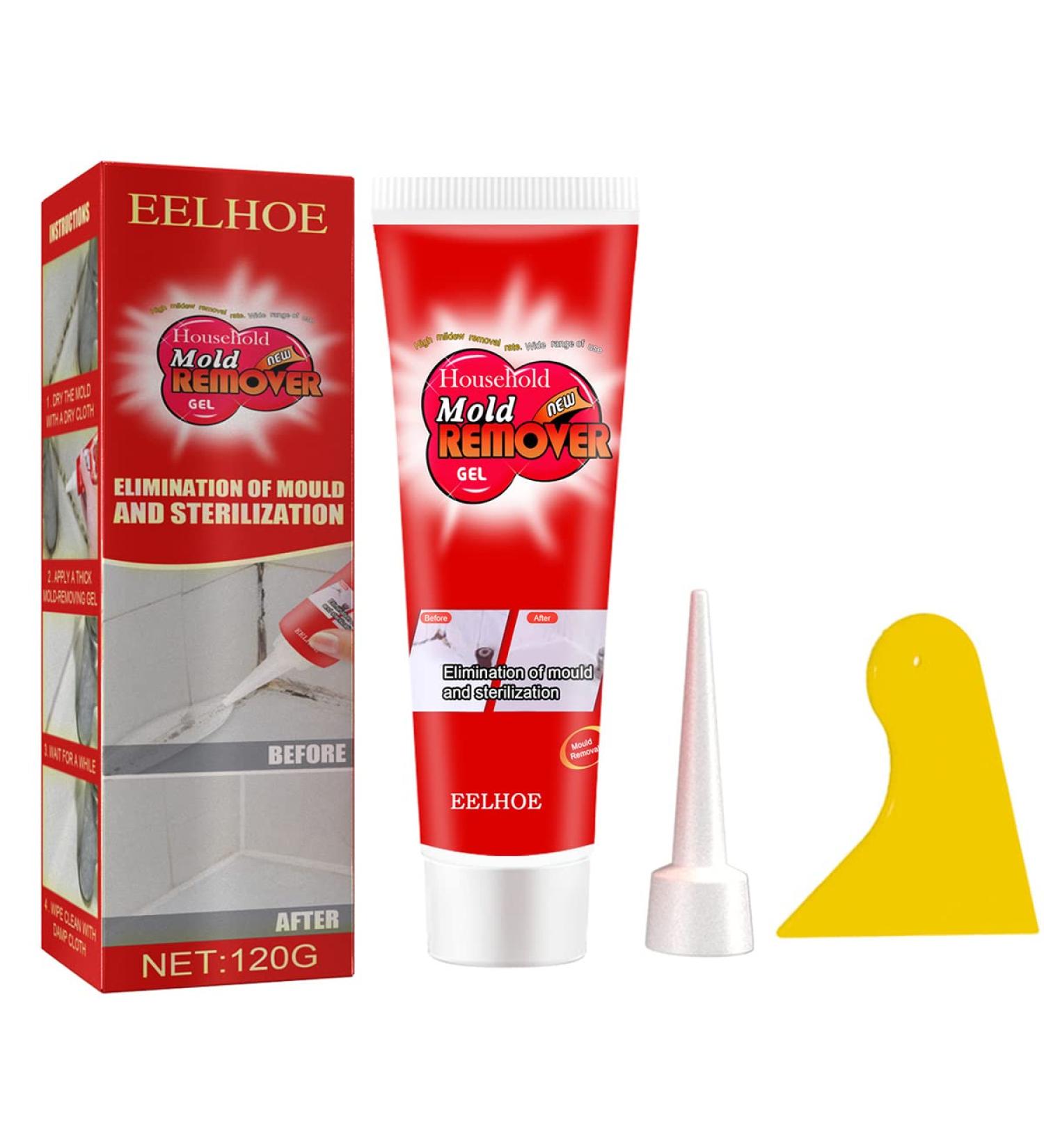 Mould Magic Extreme Gel UK Mould Magic Remover Household Mold Remover Gel Powerful Mould Magic Gel Cleaner For Wall Tiles Wall Corner And Kitchen Bathroom Sink (120g-1Pack) - Buy Online on GoSupps.com