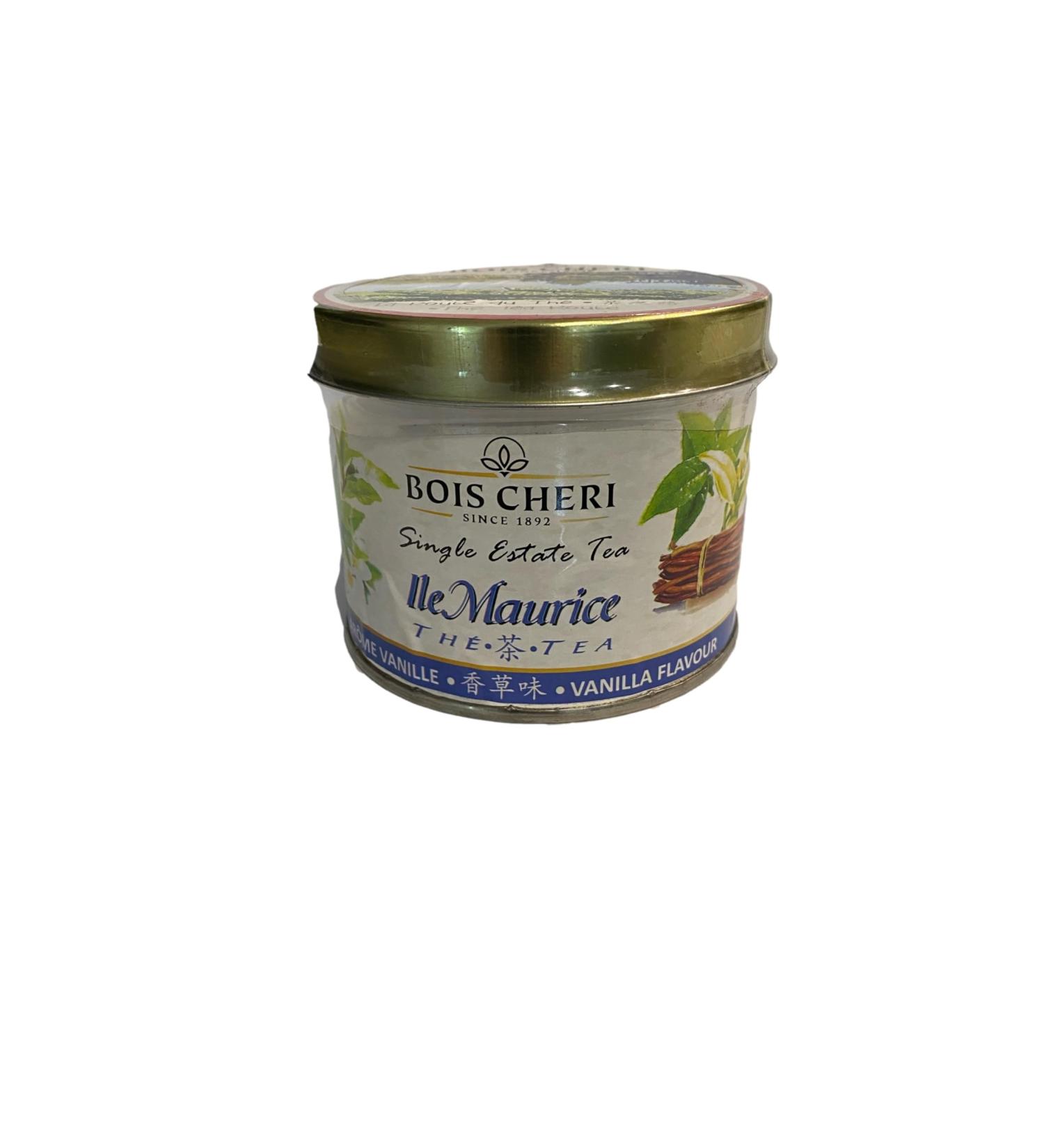 PRENIUM BLACK TEA FROM MAURITIUS VANILLA FLAVOUR .GIFT CAN 125 GMS