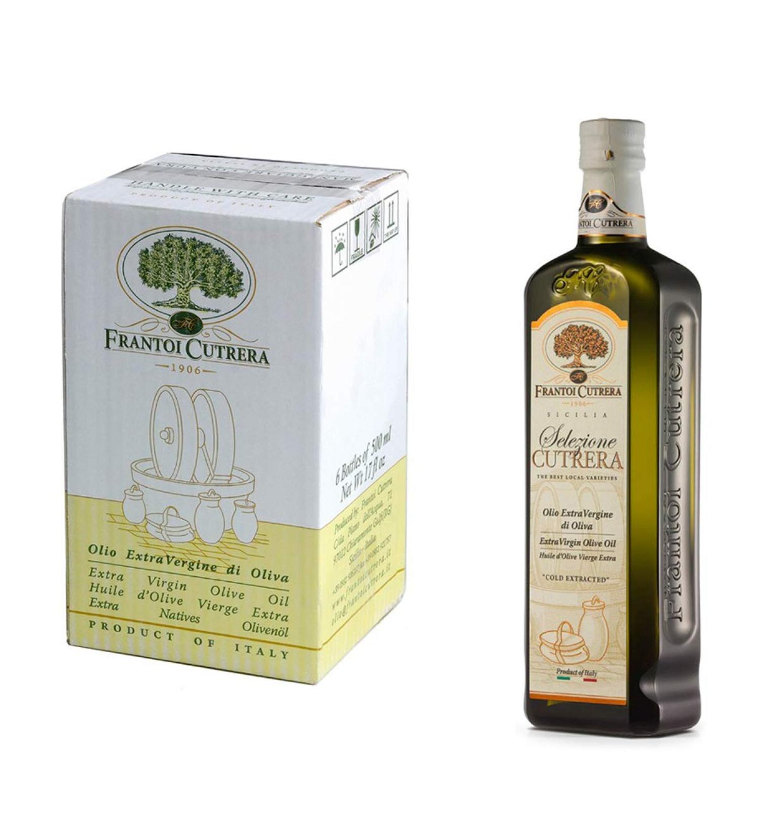 Selezione Cutrera Extra Virgin Olive Oil 500ml x 6 - Buy Online on GoSupps.com