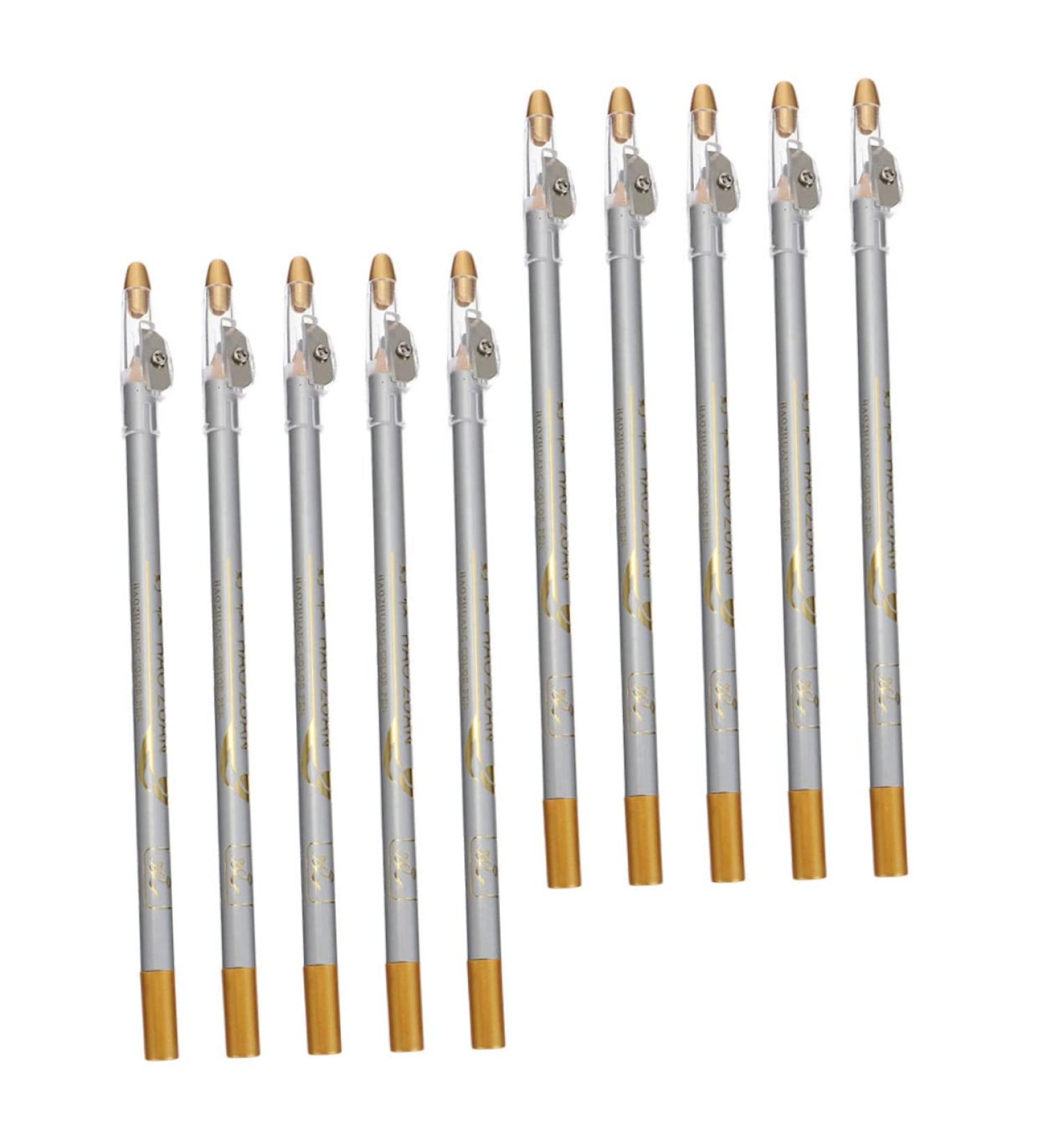 Mipcase 10pcs Pencil Sharpener Eyebrow Pencil Makeup Pencils Eye Shadow Pencils Eyebrow Powder Cosmetic - Buy Online on GoSupps.com