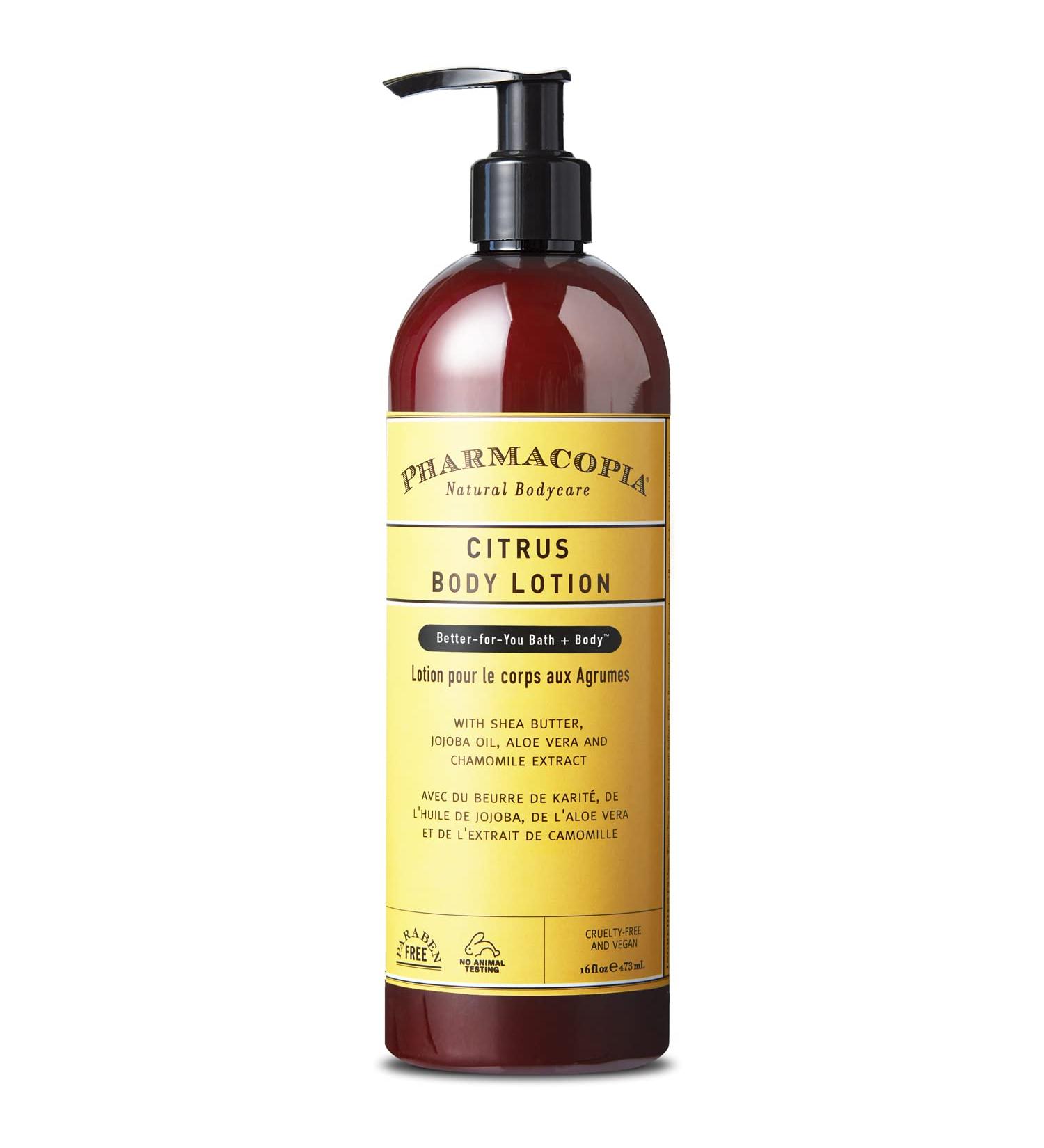 Pharmacopia Citrus Body Lotion 16 oz - Natural, Organic & Vegan Moisturizing Cream - Buy Online on GoSupps.com