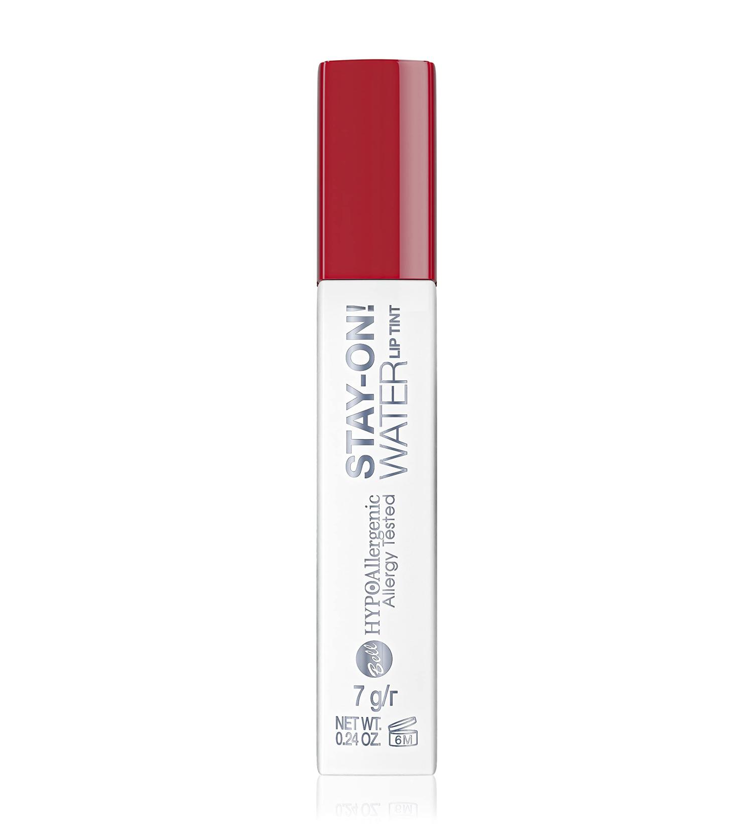 Bell Hypoallergenic Stay On Water Lip Tint 06 Lady In Red Vegan 7g