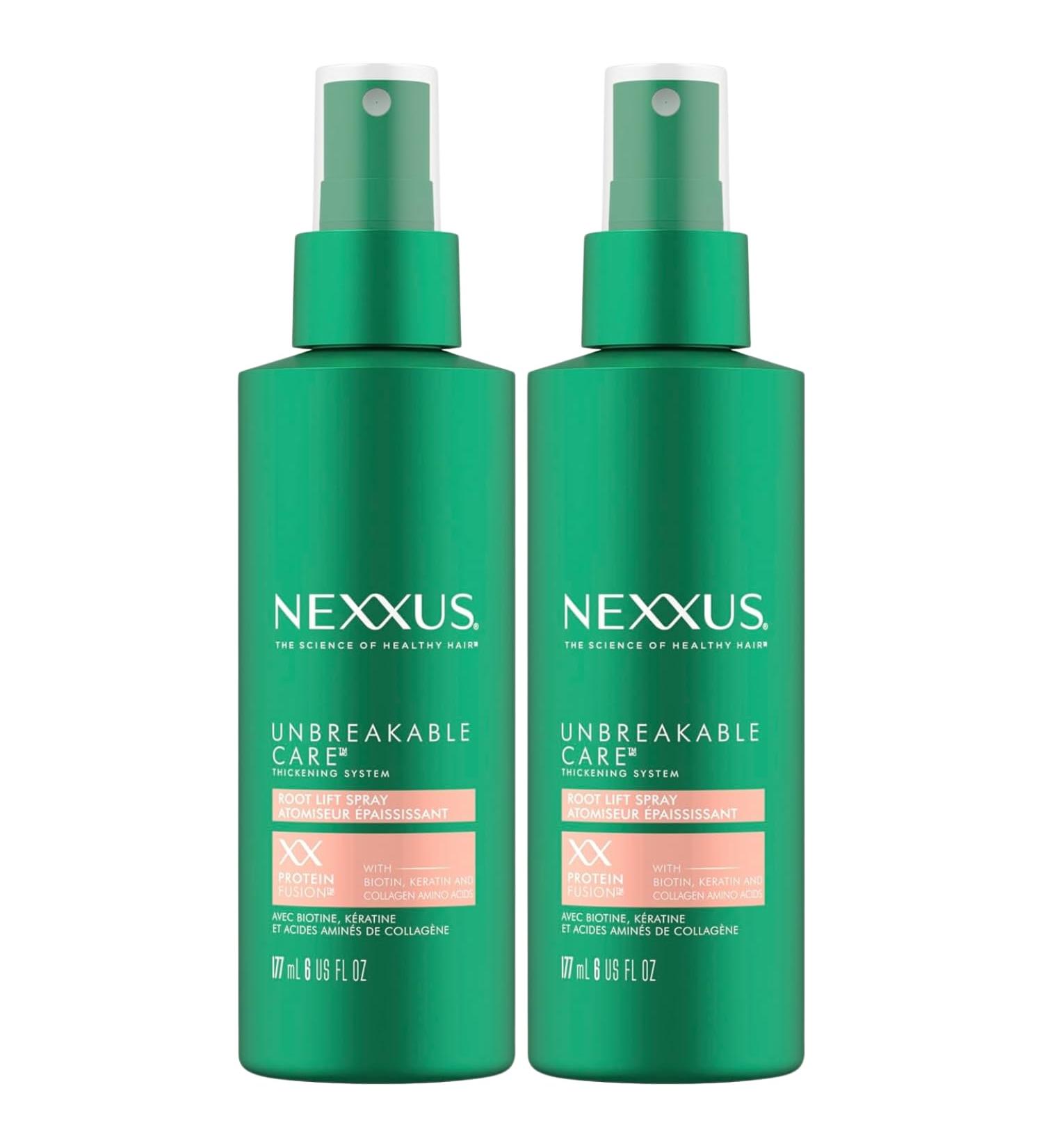 Nexxus Root Lift Thickening Spray Unbreakable Care with ProteinFusion Blend of Biotin Keratin & Collagen Amino Acids 6 oz (Pack of 2) - Buy Online on GoSupps.com
