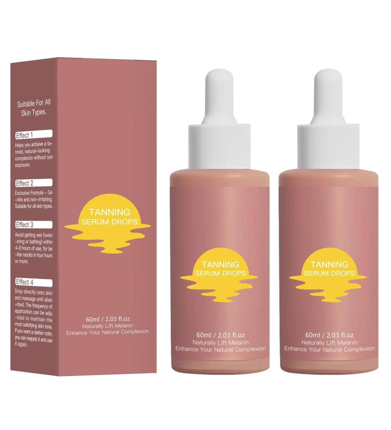 Face Tanning Drops Bronzer Essence Self Tanning Face Drops Sunless Tanning Drops Natural Self Tanning Serum Self Tanning Drop For Face Sunless Tanning Drops (2PC) - Buy Online on GoSupps.com