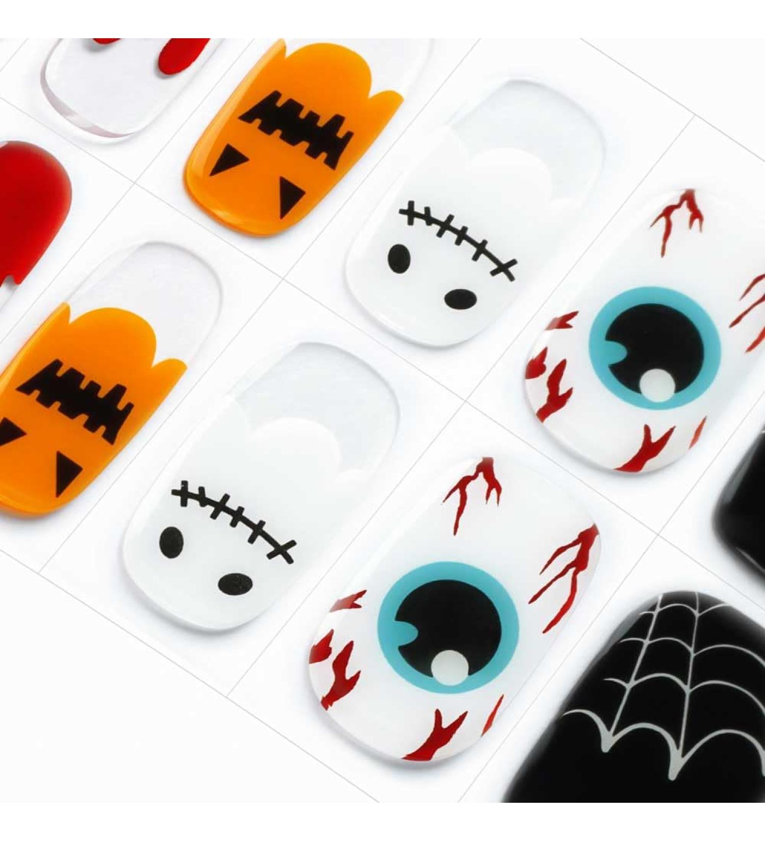 DANNI & TONI Halloween Nail Art Stickers - Glow-in-The-Dark Trick or Treat Gel Nail Wraps - Buy Online on GoSupps.com