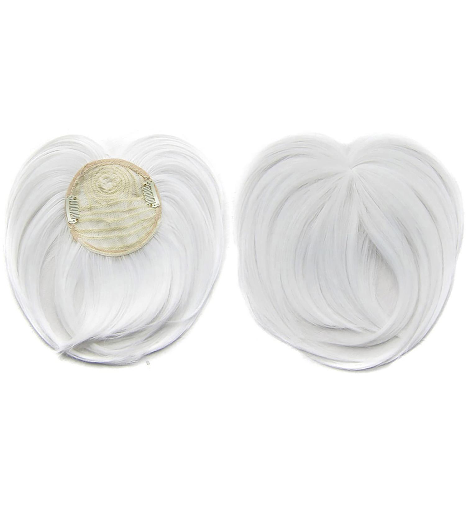 Faringoto White Hair Extensions - Women's Invisible Toupee Thinning Hairpiece - Buy Online on GoSupps.com