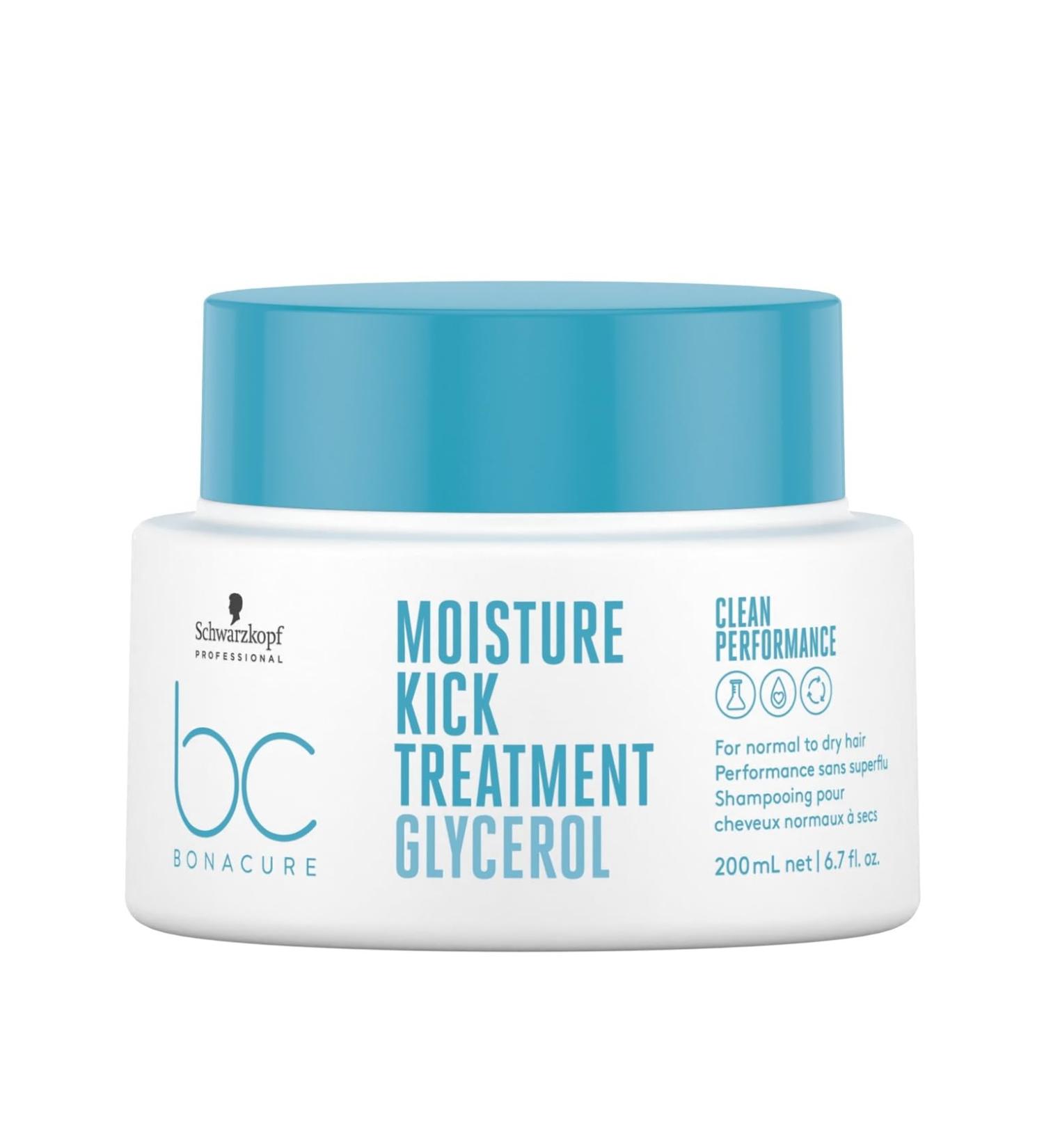 Schwarzkopf BC Bonacure Moisture Kick Treatment | Intensely Hydrating Hair Mask For Dry Hair | Colour Safe for All Hair Types 200mL - Buy Online on GoSupps.com