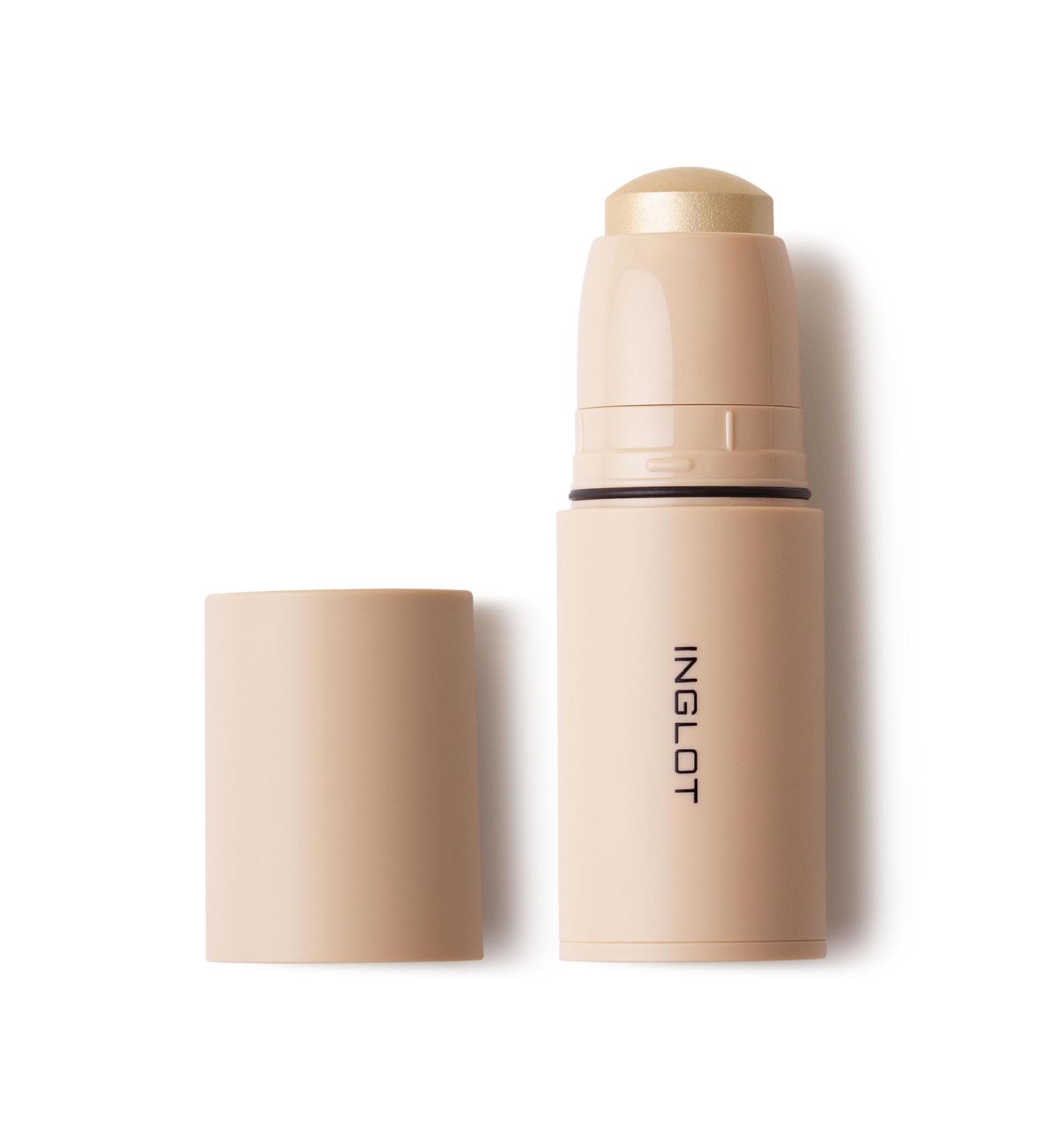 Inglot Creamy Highlighter Stick | Natural Glow & Easy Application | Long-Lasting Effect | Hydrating Face Sculpting Formula | Delicate Glow 310 | 6.2 g - Buy Online on GoSupps.com