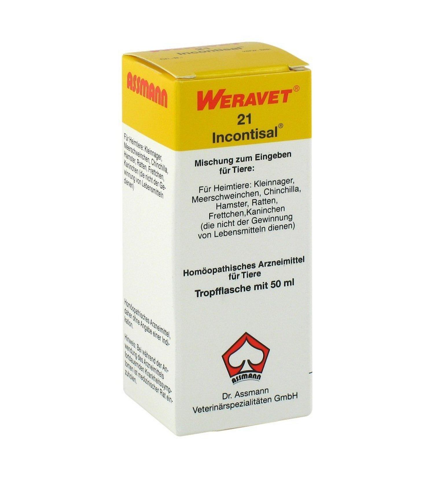 Incontisal 21 drops of F.Heimets 50 ml