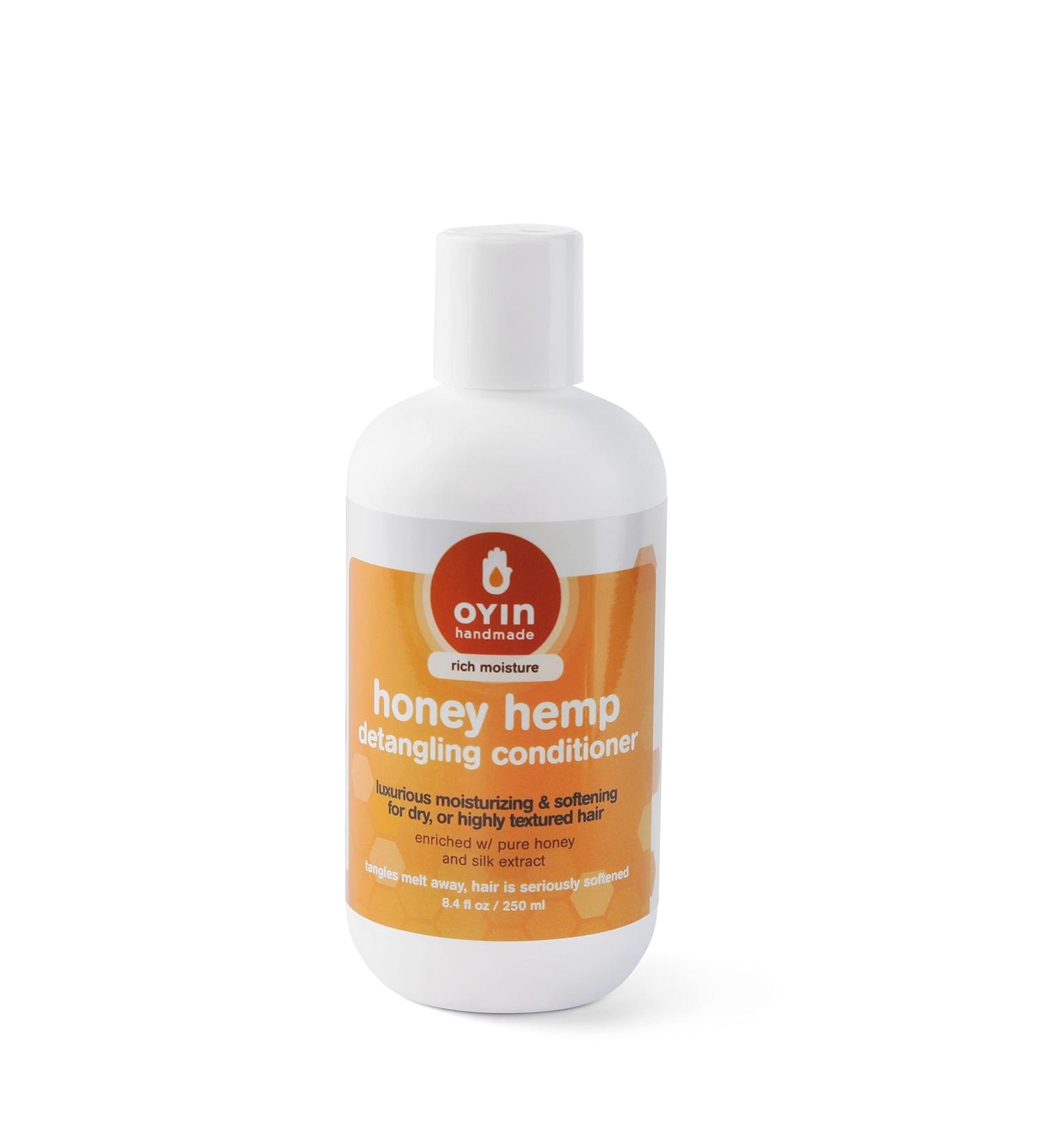Oyin Handmade Honey Hemp Conditioner - Nourishing 8.4 oz Moisturizer for All Hair Types - International Shipping Available - Buy Online on GoSupps.com