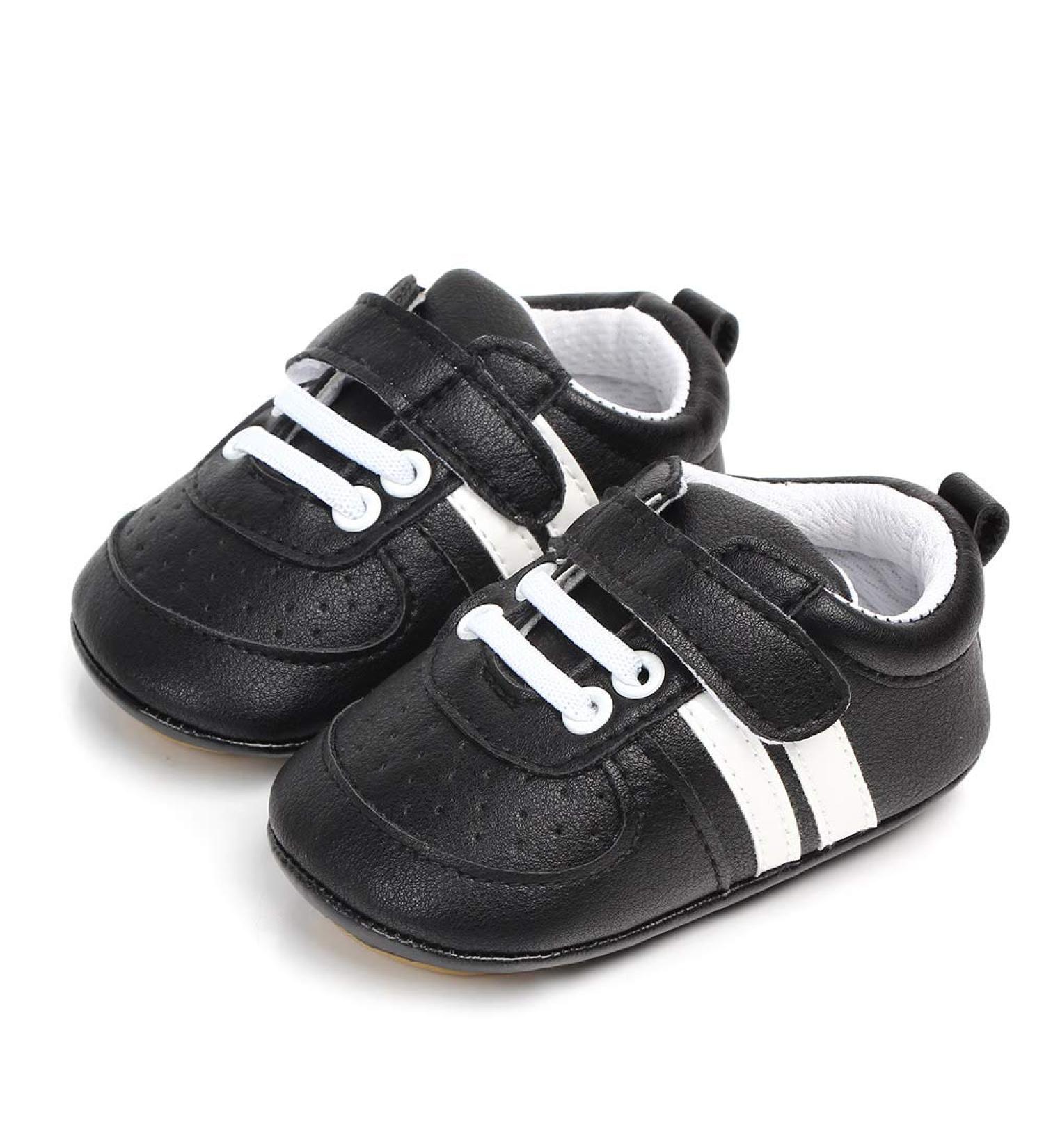 MASOCIO Infant Anti-Slip Trainer Sneakers - Baby Boy Girl First Walking Shoes (3-6 Months, Black) - Buy Online on GoSupps.com