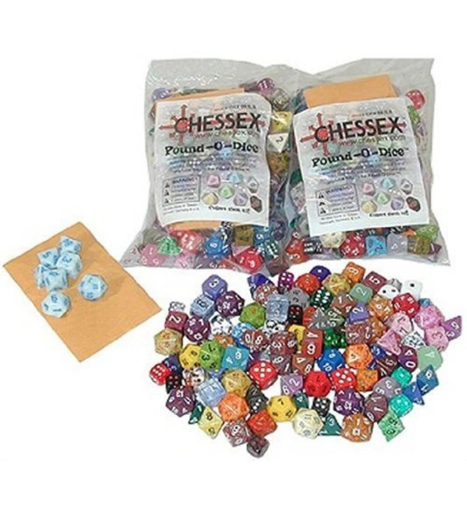Chessex Pound-O-Dice: Assorted Polyhedral Dice Set for RPG and Tabletop Games - Buy Online on GoSupps.com
