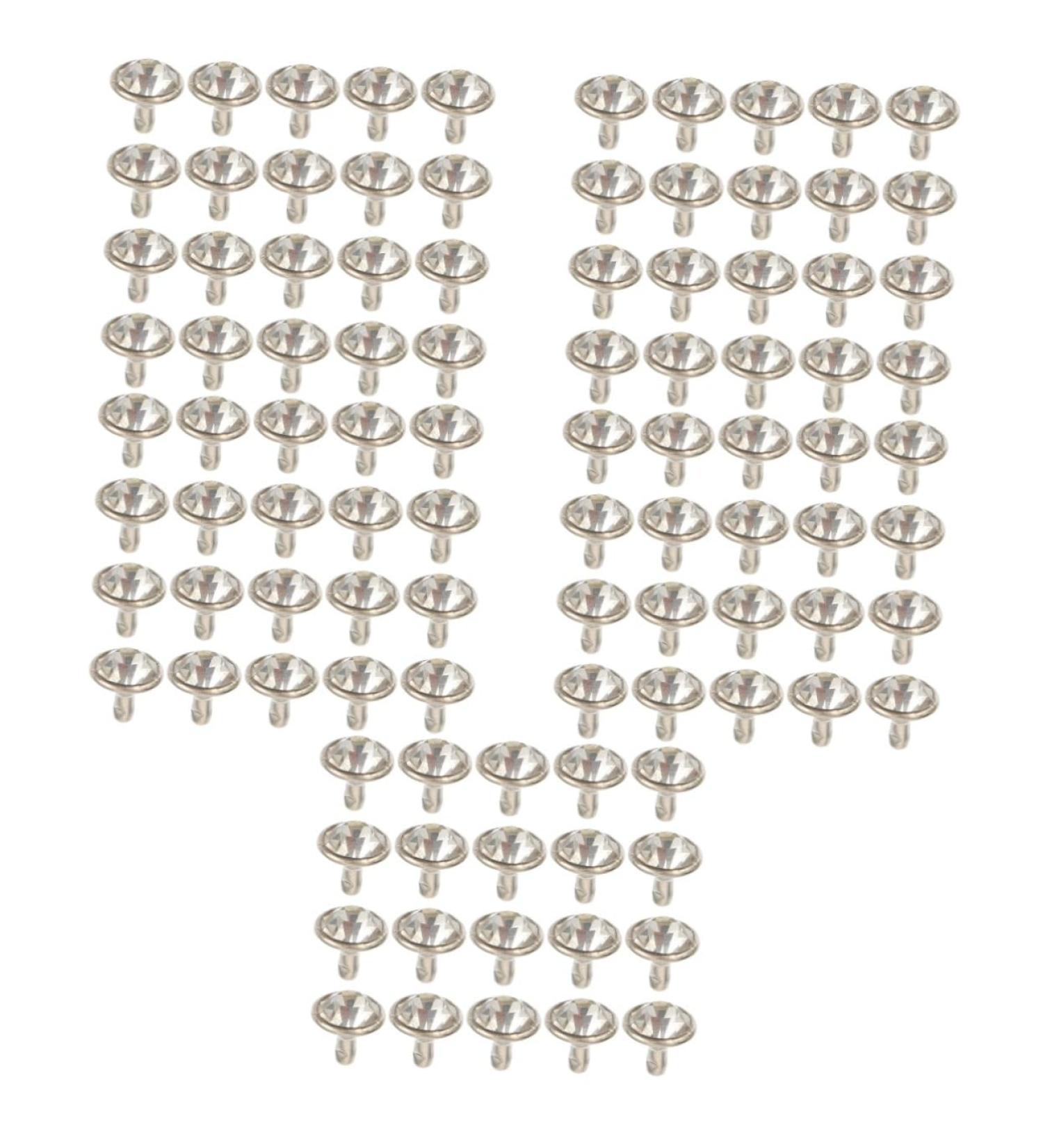 VILLCASE Scrapbook Accessories 1000 Sets Diamond Stud Rivets Silver Jacket Leather Stud Leather Crafts Repair Rivets Jeans Bags As Shownx5pcs 0.6X0.6X1CMx5pcs - Buy Online on GoSupps.com