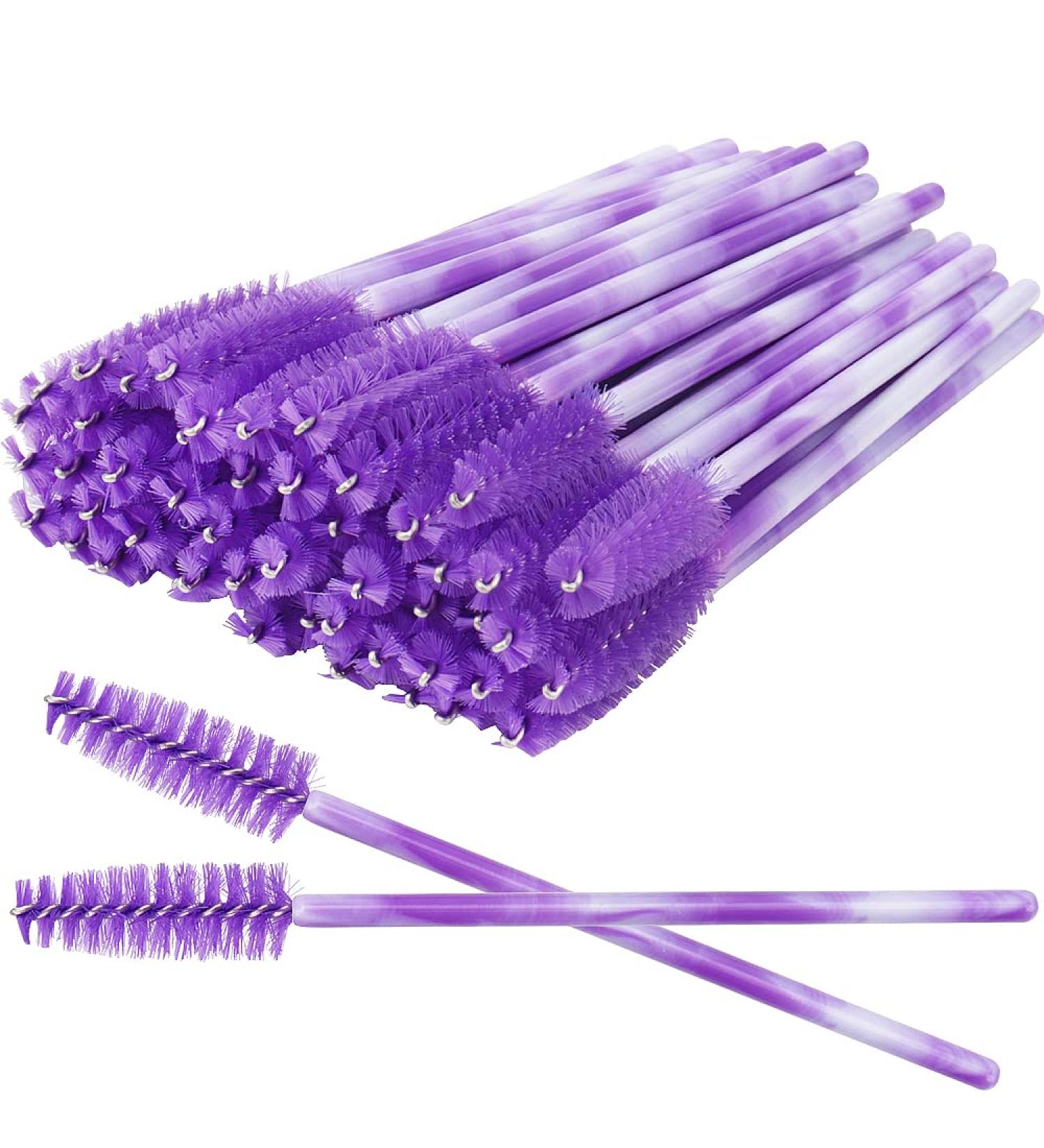 300 Pack Disposable Eyelash Brush for Extensions - Deep Purple Mascara Wands Kit - Buy Online on GoSupps.com