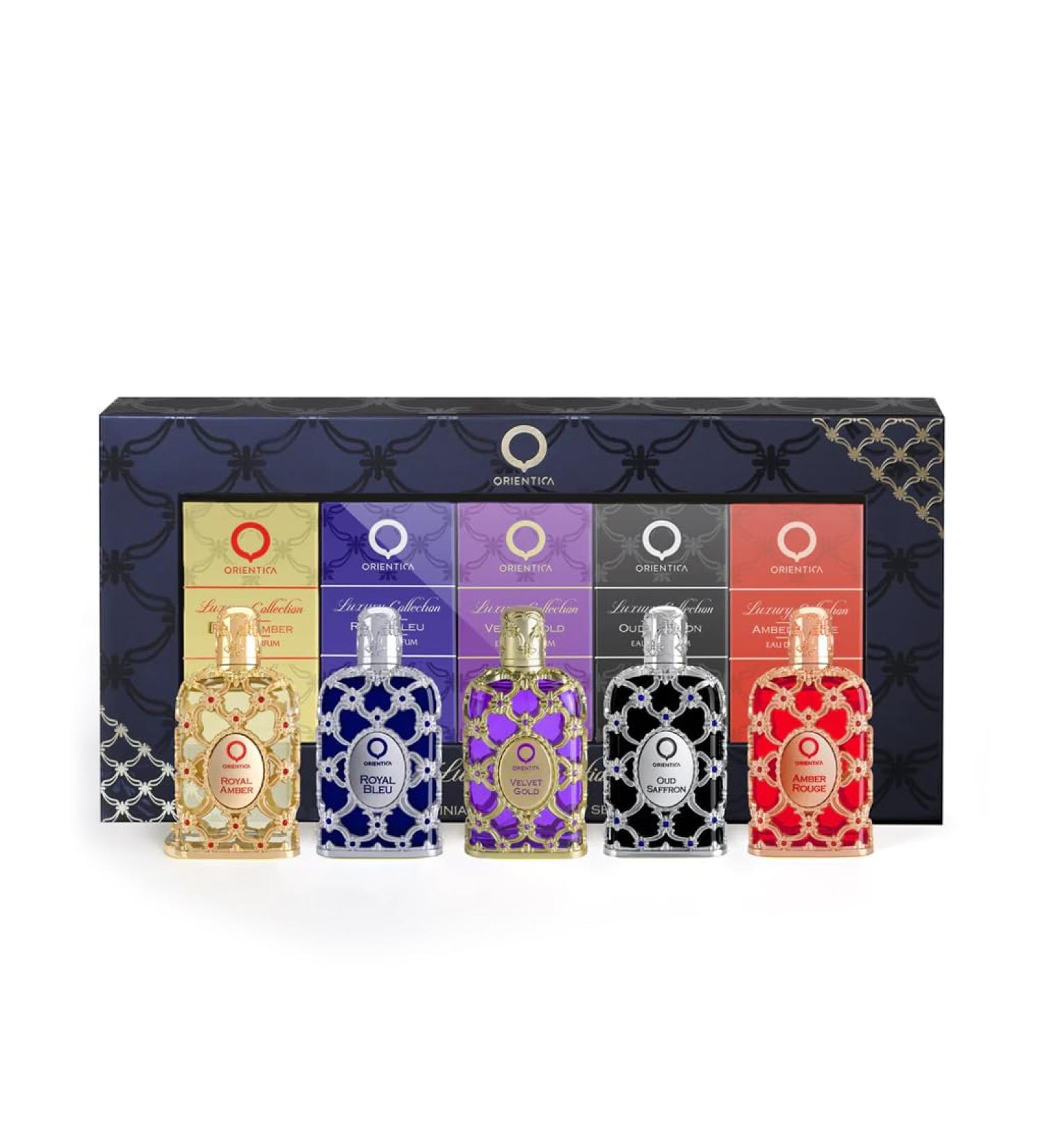 Orientica Luxury Collection Perfume for Men and Women 5 Piece Mini Discovery Gift Set 0.25 Fl Oz (Pack of 5) - Buy Online on GoSupps.com