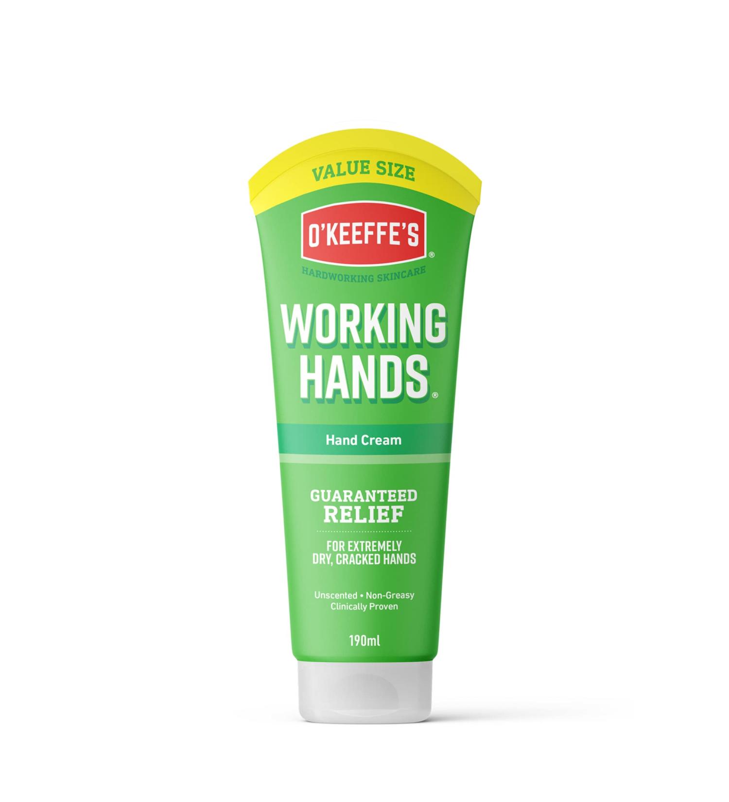 O Keeffe s Working Hands Value Tube 190ml Hand Cream for Extremely Dry Cracked Hands | Non-Greasy Unscented & Instantly Boosts Moisture Levels TUBE 190 ml (Pack of 1) - Buy Online on GoSupps.com