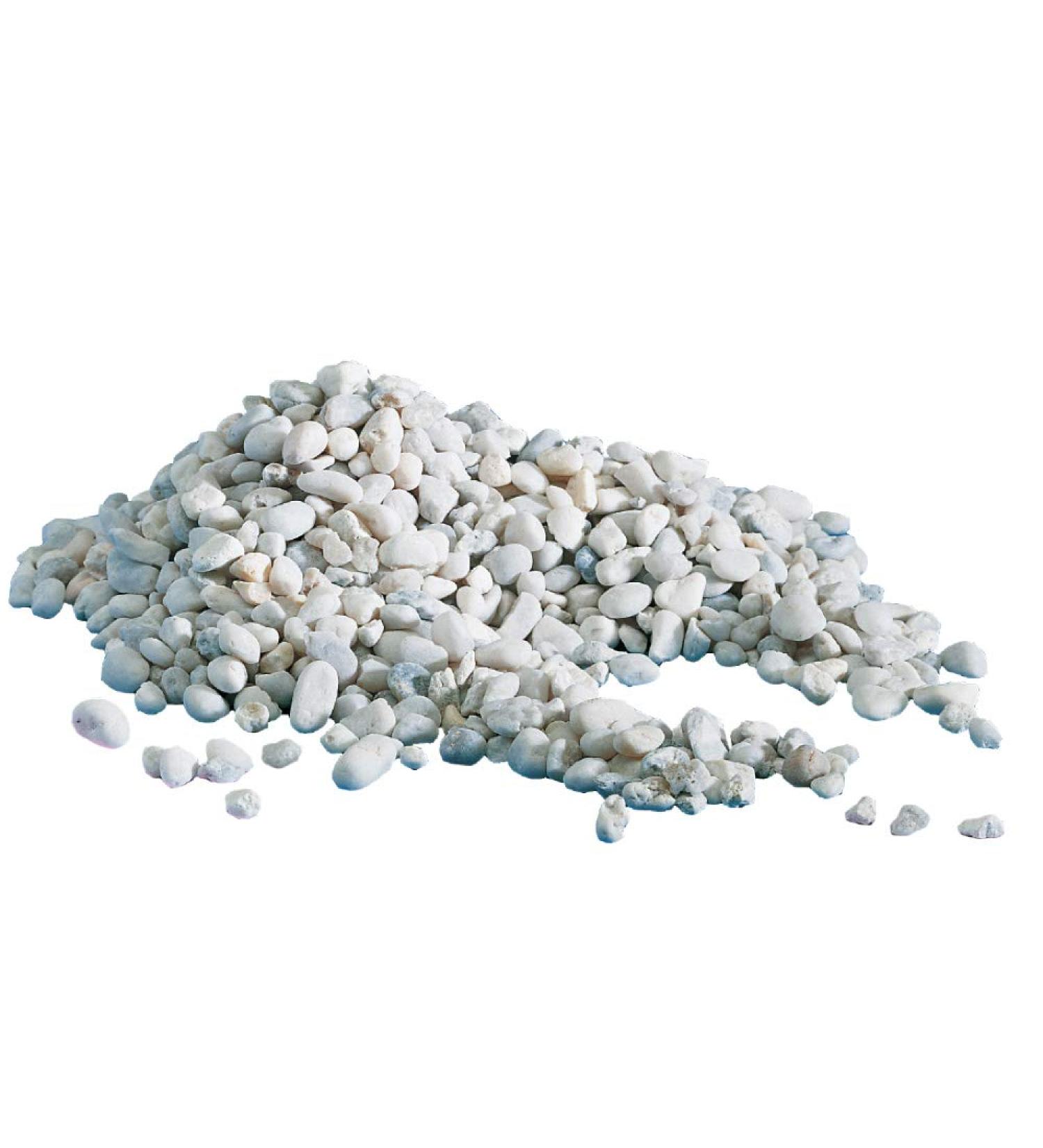 AMTRA GRAVEL NOA - Natural aquarium gravel decorative floor white coarse grains size 4-8 mm format 2kg