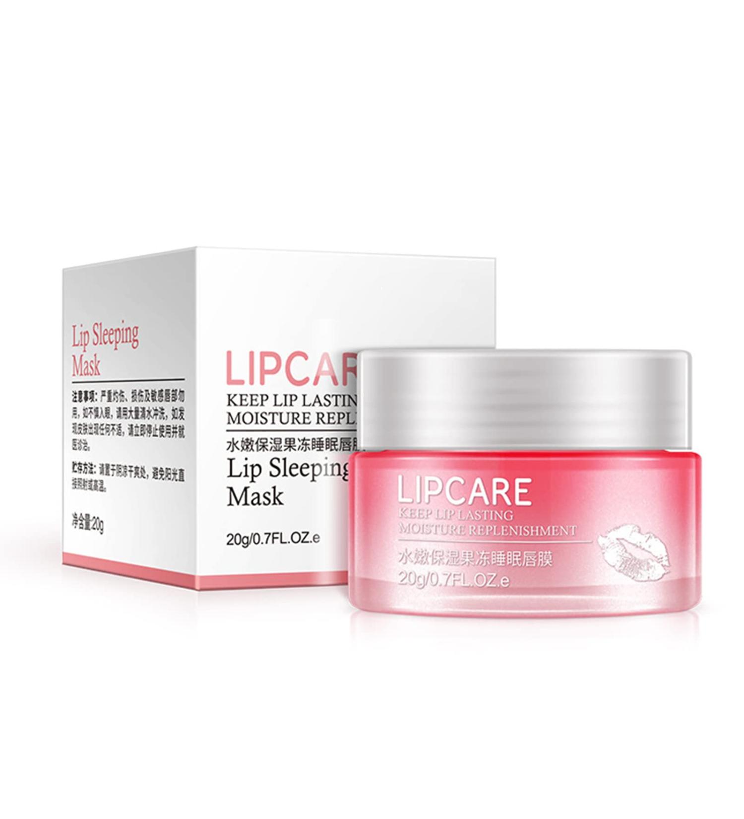 Hydrating Lip Mask - Reduce Lines Nourish & Brighten Lips | Anti-Aging Lip Moisturizer (20g) - Buy Online on GoSupps.com